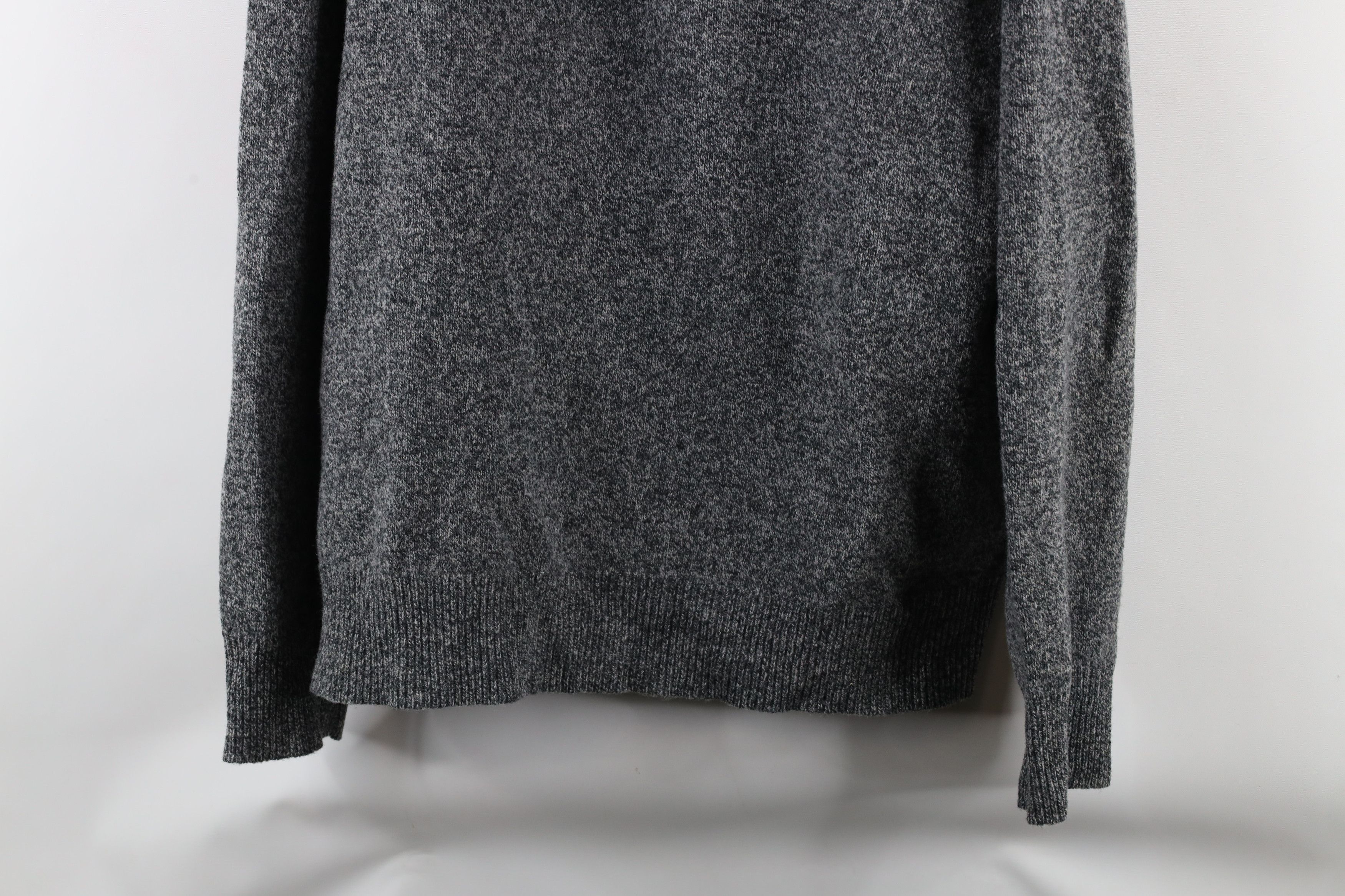 J.Crew × Vintage J Crew Lambswool Shawl Collar Henley Sweater Heather Gray Size US L / EU 52-54 / 3 - 3 Thumbnail