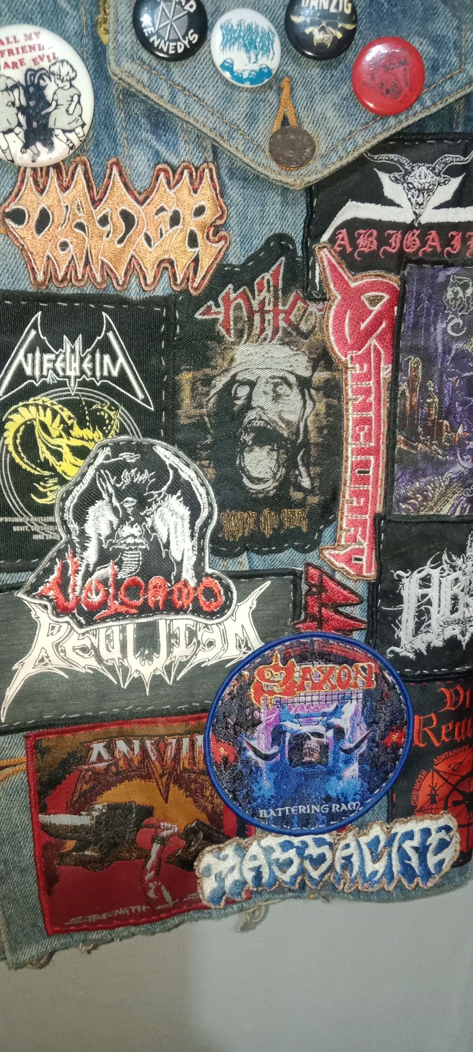 Levi's Vintage Metal Battle Vest–Custom Thrash & Death Metal Jacket Size US M / EU 48-50 / 2 - 2 Thumbnail