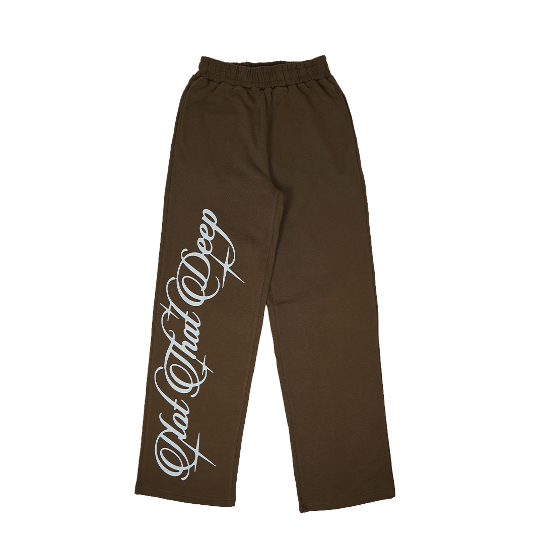 Other Brown Cursive Sweatpants Size US 30 / EU 46 - 1 Thumbnail
