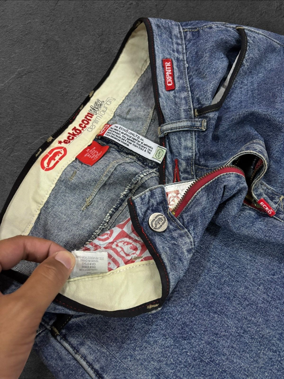 Ecko Unltd. Vtg Ecko Baggy Carpenter High Waist Jeans Size US 34 / EU 50 - 9 Thumbnail