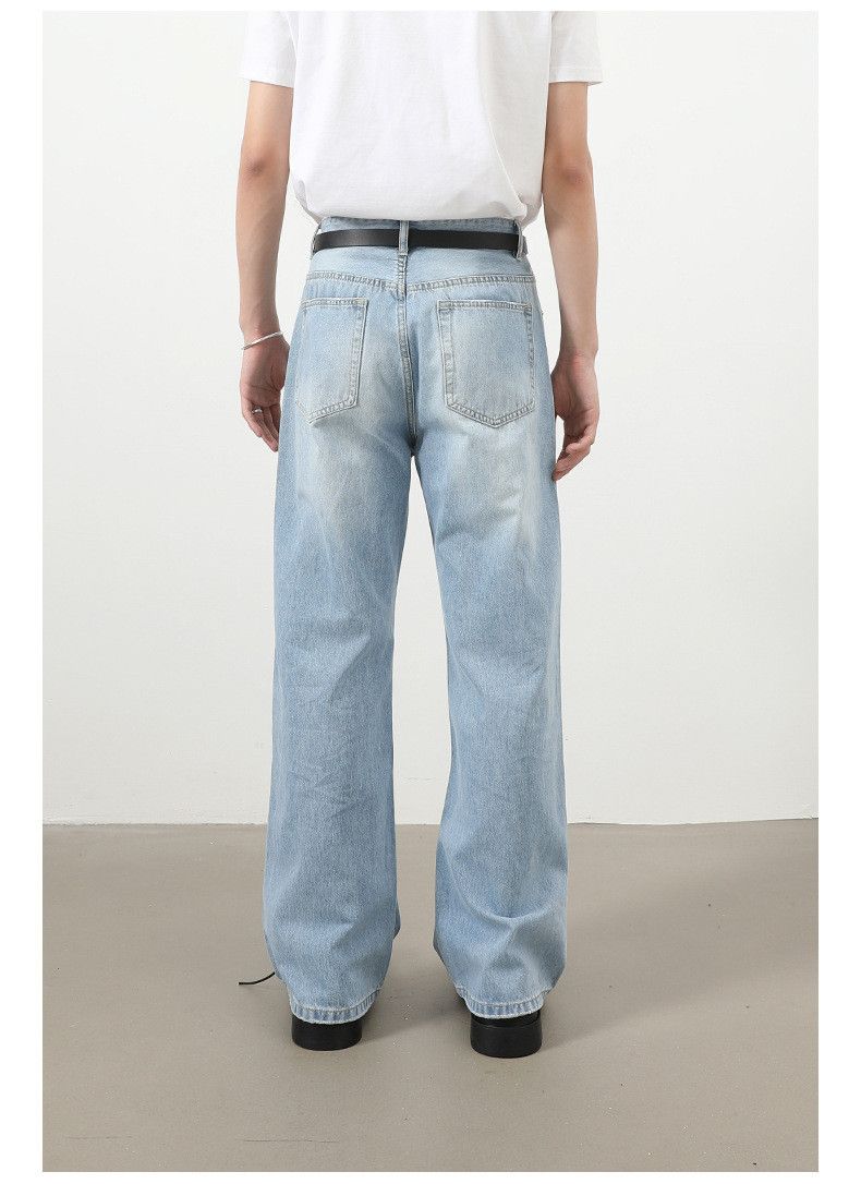 Japanese Brand Men's Japanese Retro Straight Street Classic Washed Jeans Size US 32 / EU 48 - 5 Thumbnail