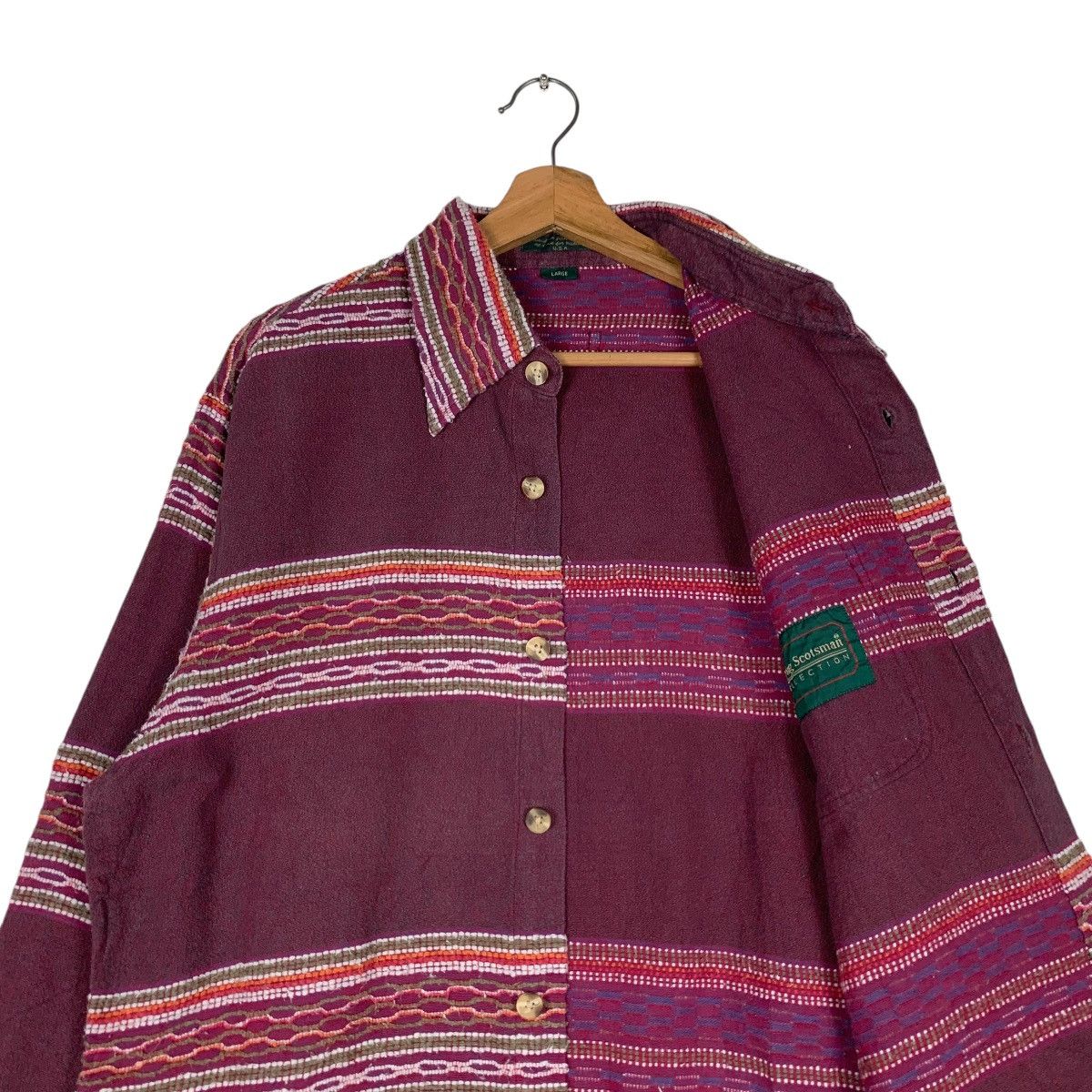 Japanese Brand FLYING SCOTSMAN Collection Button Shirt #1427-C64 Size US L / EU 52-54 / 3 - 10 Thumbnail