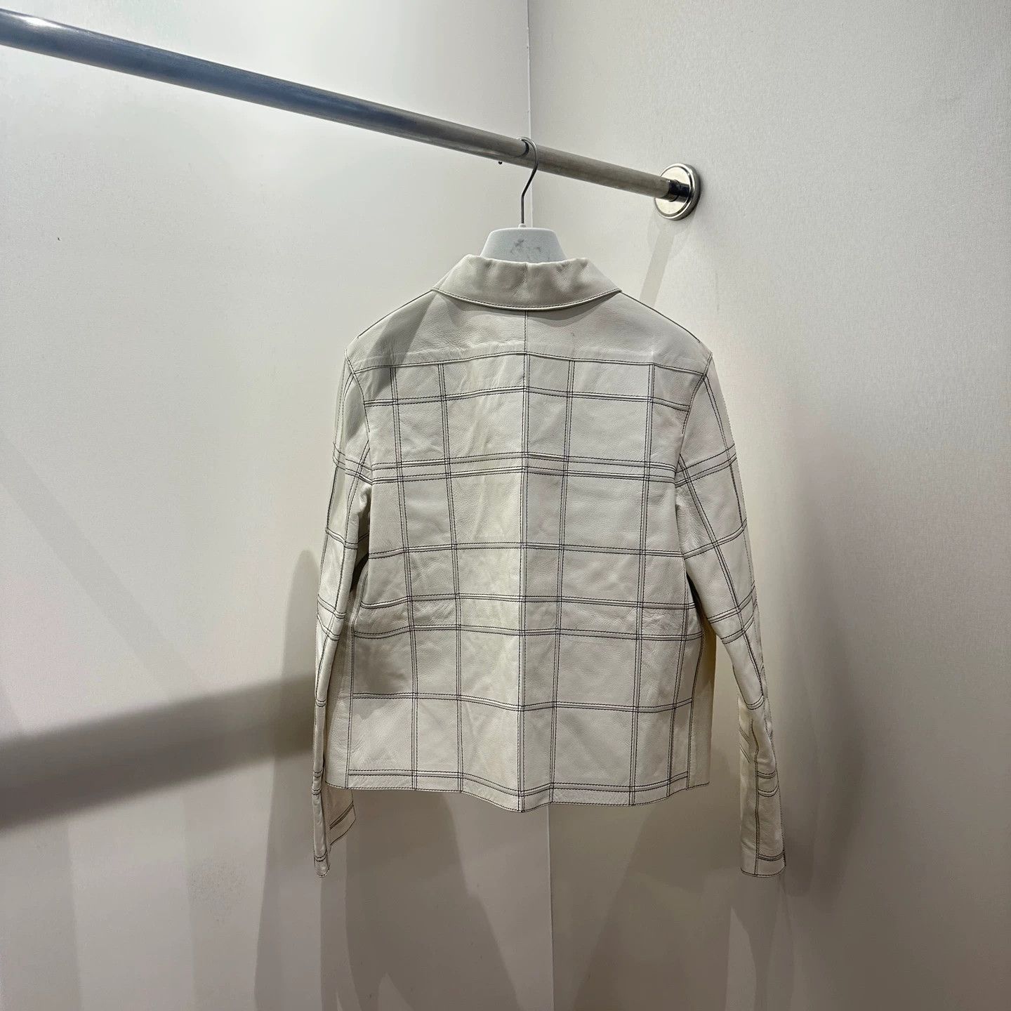 Hermes Hermes check leather jacket 36 Size XS / US 0-2 / IT 36-38 - 2 Thumbnail