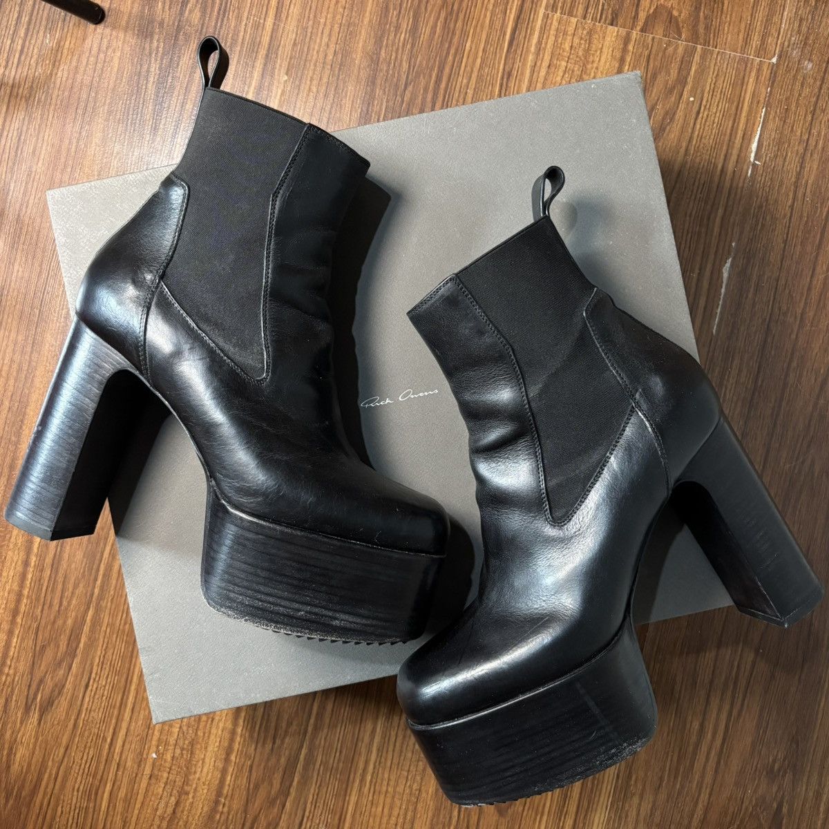 Rick Owens Rick Owens "FW19 Larry" Kiss Boots Size US 10 / IT 40 - 11 Thumbnail