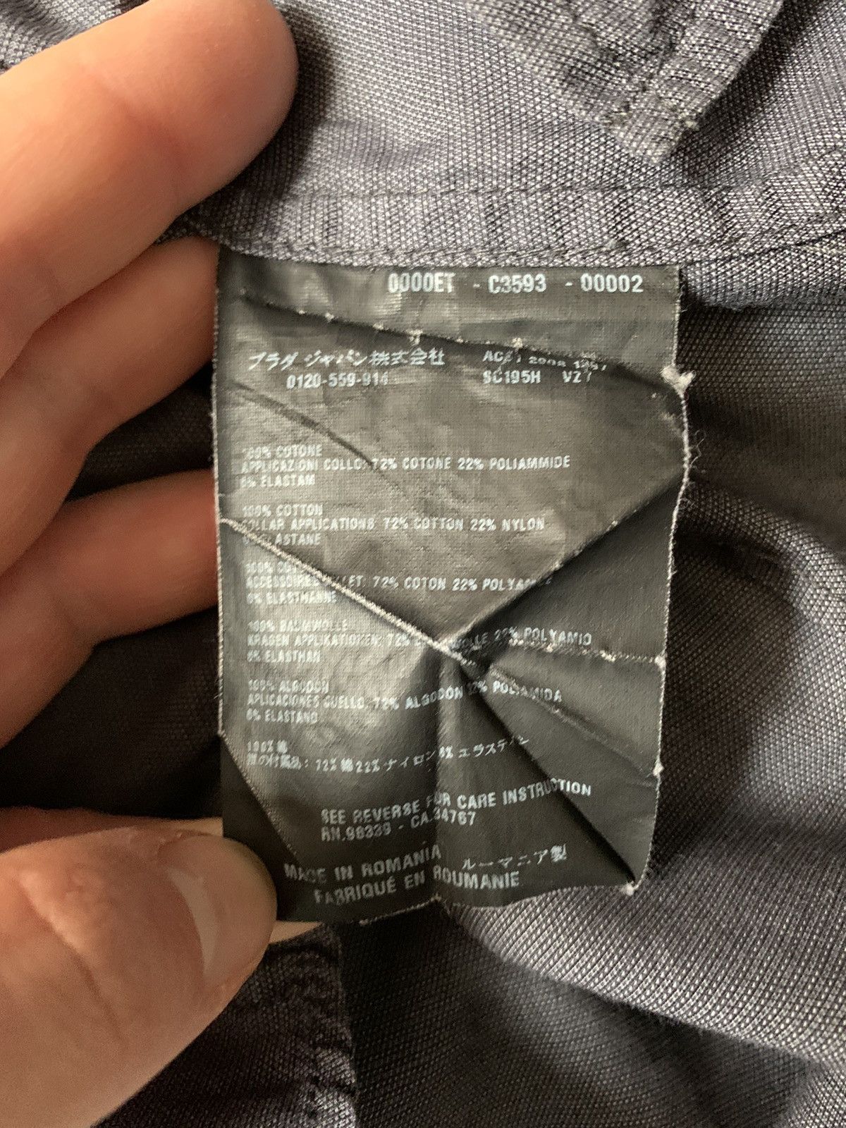 Prada Prada black mini logo shirt Size US S / EU 44-46 / 1 - 10 Thumbnail