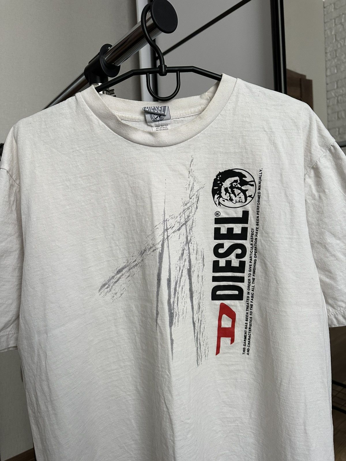 Diesel Diesel Vintage Big Logo T-Shirt 90s Size US XL / EU 56 / 4 - 4 Thumbnail
