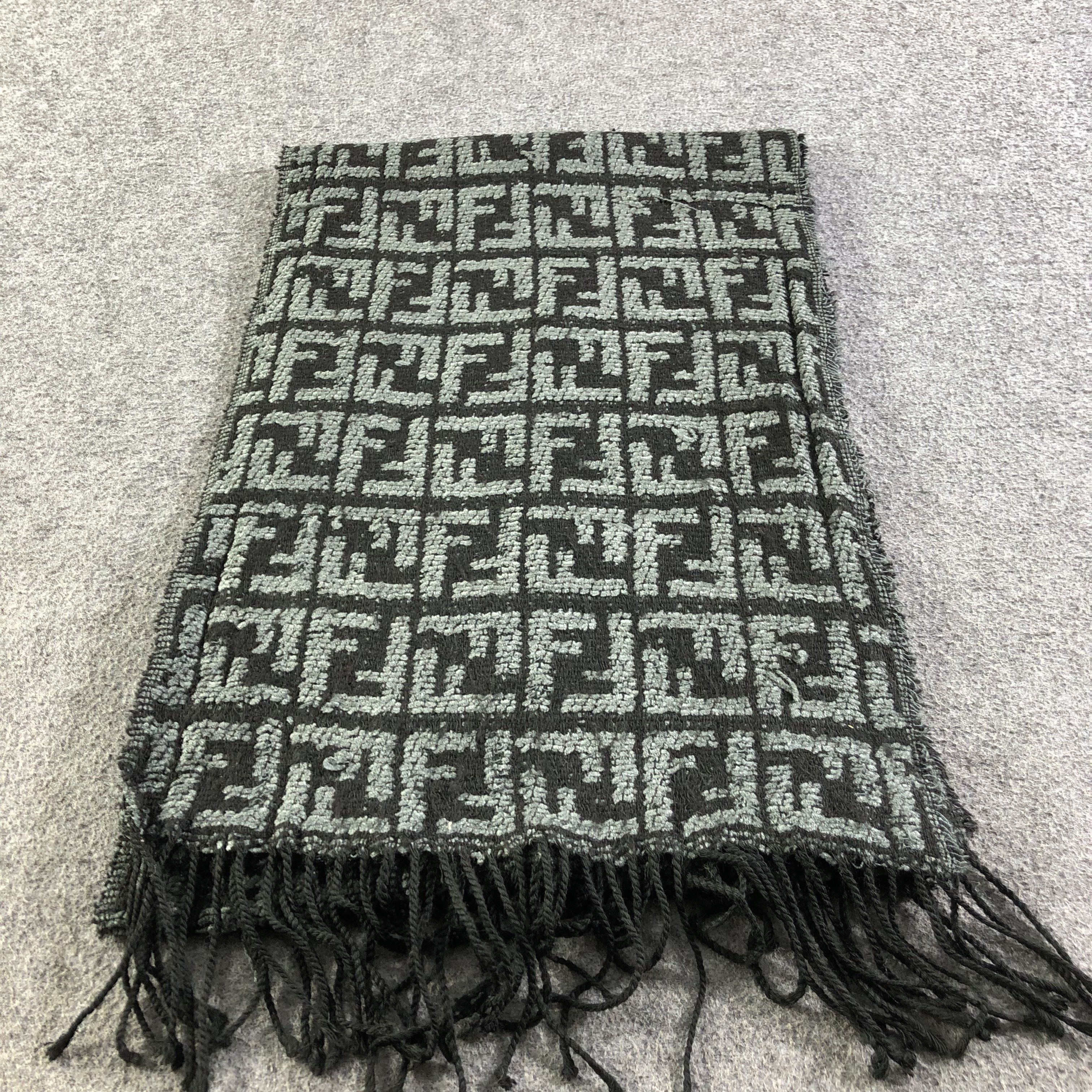Fendi Fendi FF Full Print Monogram Scarf Muffler Neck Wrap V1718 Size ONE SIZE - 3 Thumbnail