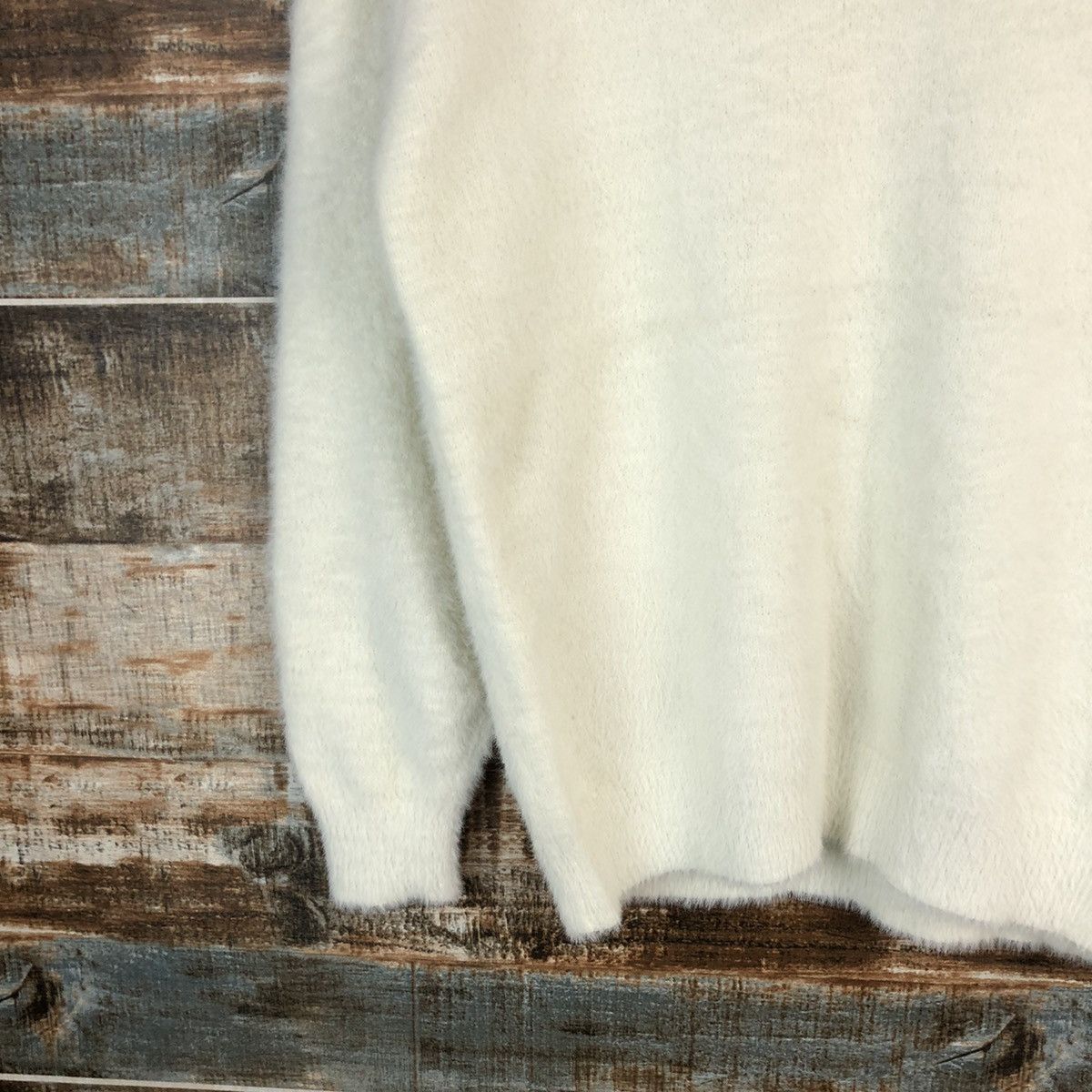 Vintage Dre Skip White mohair shaggy Knitwear #A1721 Size M / US 6-8 / IT 42-44 - 7 Thumbnail