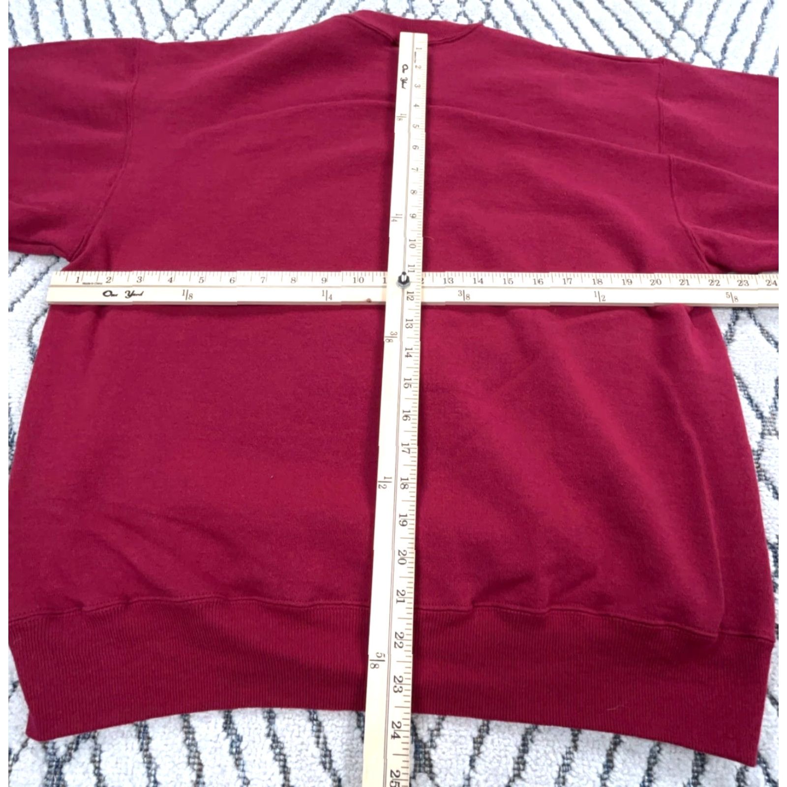 Hanes VINTAGE Hanes Sweatshirt Mens L Red Crewneck 90s 50/50 Cotton Blend Heavyweight Plain Size US L / EU 52-54 / 3 - 5 Thumbnail