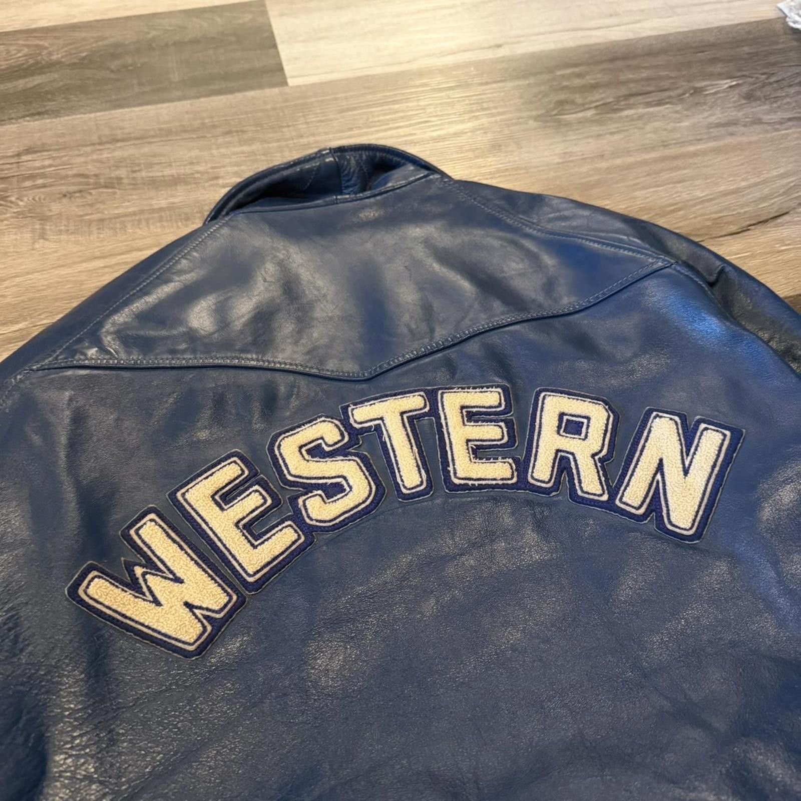 Other Vintage western university leather jacket 1980 M Size US M / EU 48-50 / 2 - 6 Thumbnail