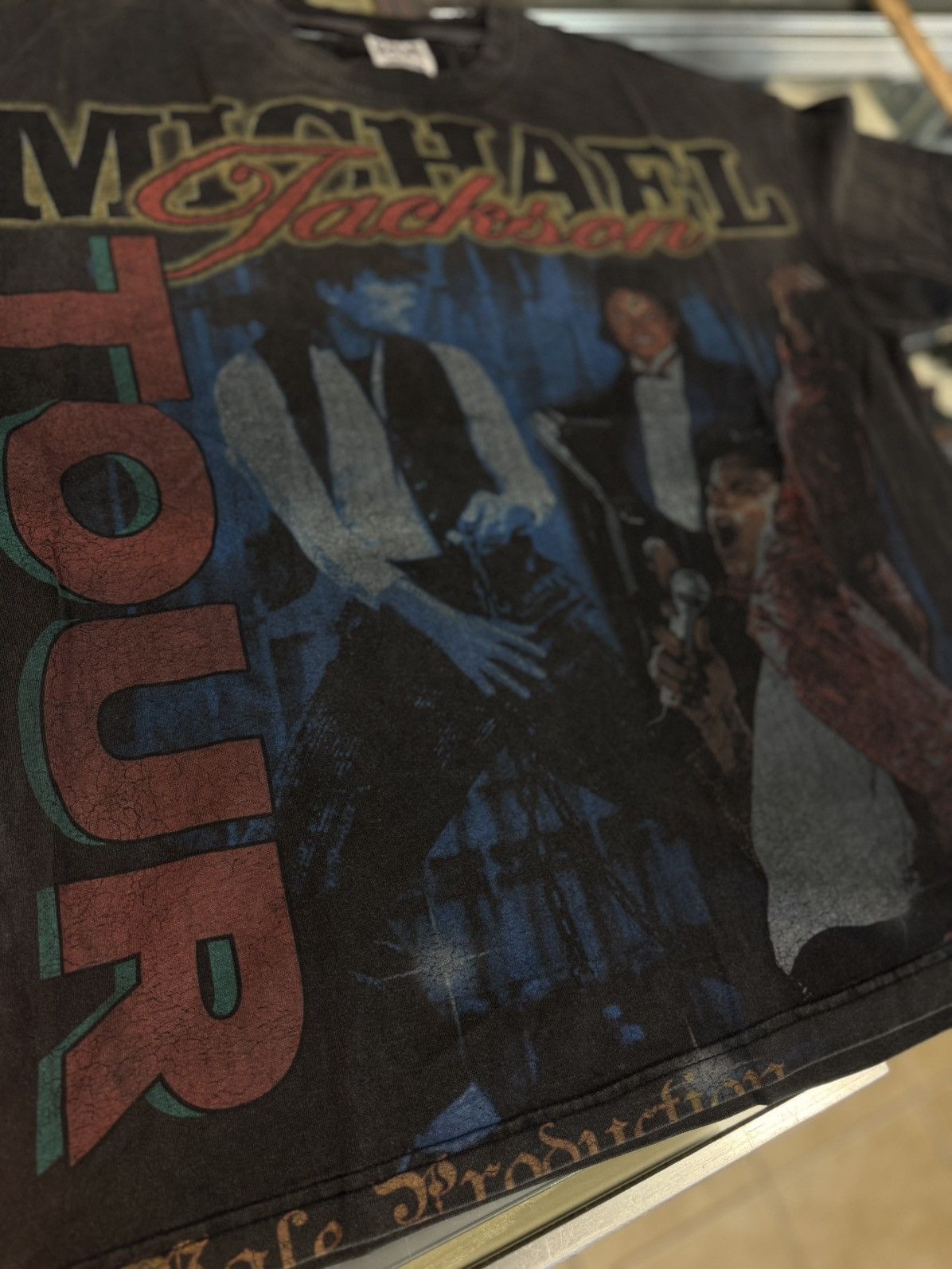 Vale Vale Valley Black Michael Jackson Tee Shirt Size M (NEW) Size US M / EU 48-50 / 2 - 4 Thumbnail