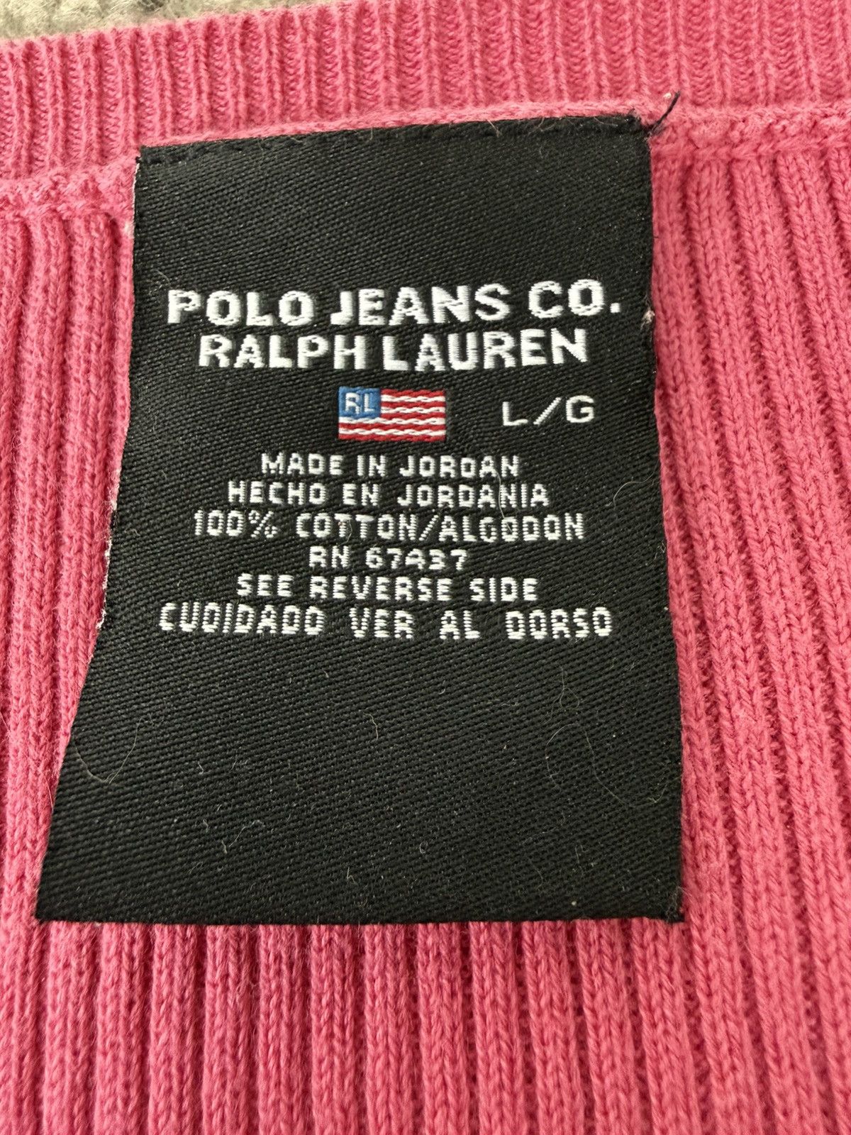 Polo Ralph Lauren Vintage Polo Jeans Co. Ralph Lauren Ribbed V-Neck Sweater Size L / US 10 / IT 46 - 7 Thumbnail