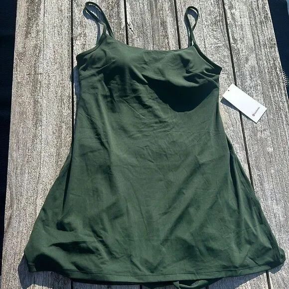 Lululemon - Lululemon Align Cami Strap Dress Legacy Green NWT Size L / US 10 / IT 46 - 1 Thumbnail
