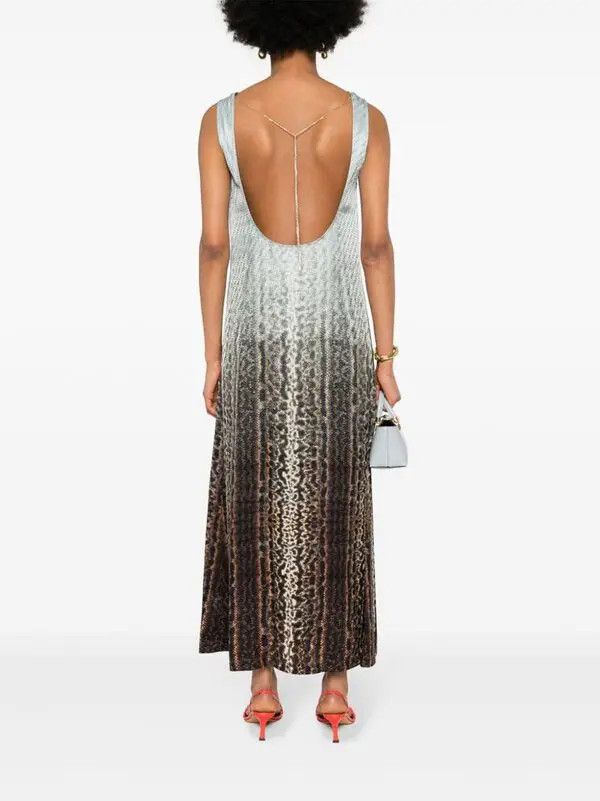 Fendi o1s1wg110825 Dress in Multicolor Size XL / US 12-14 / IT 48-50 - 4 Thumbnail