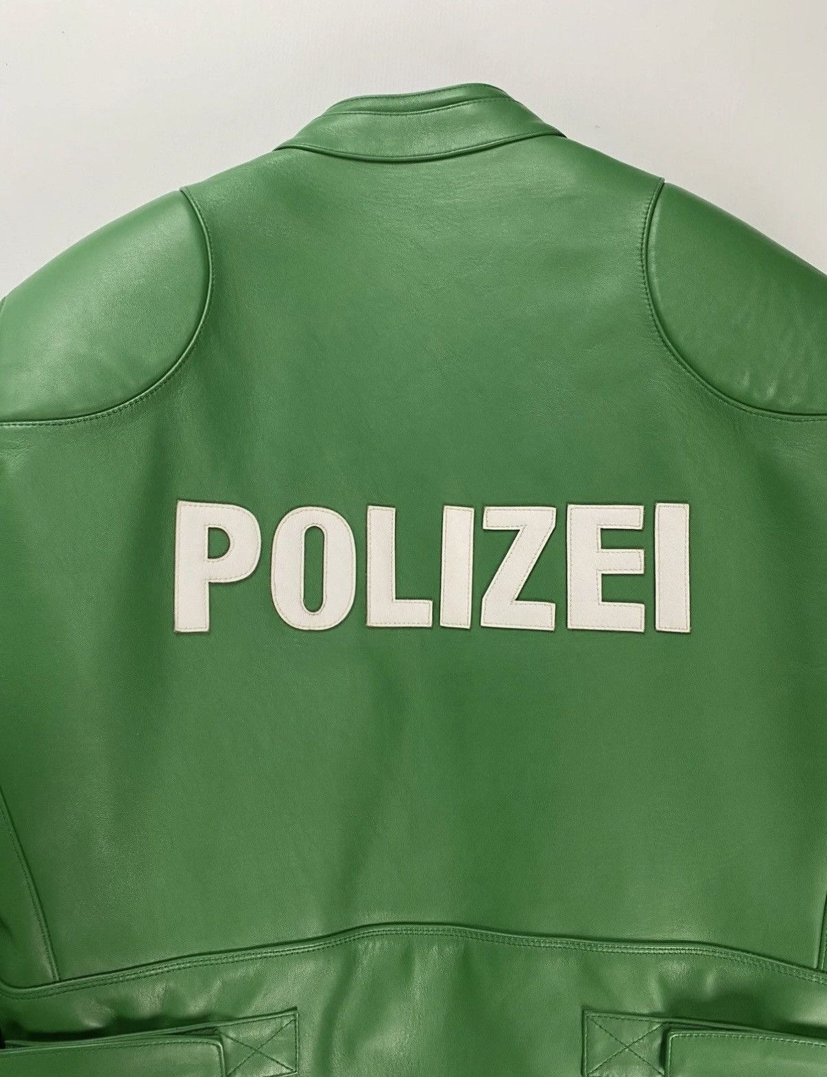 Vetements VETEMENTS SS17 RUNWAY POLIZEI MOTO RACING IN GREEN SZ:M Size US M / EU 48-50 / 2 - 3 Thumbnail