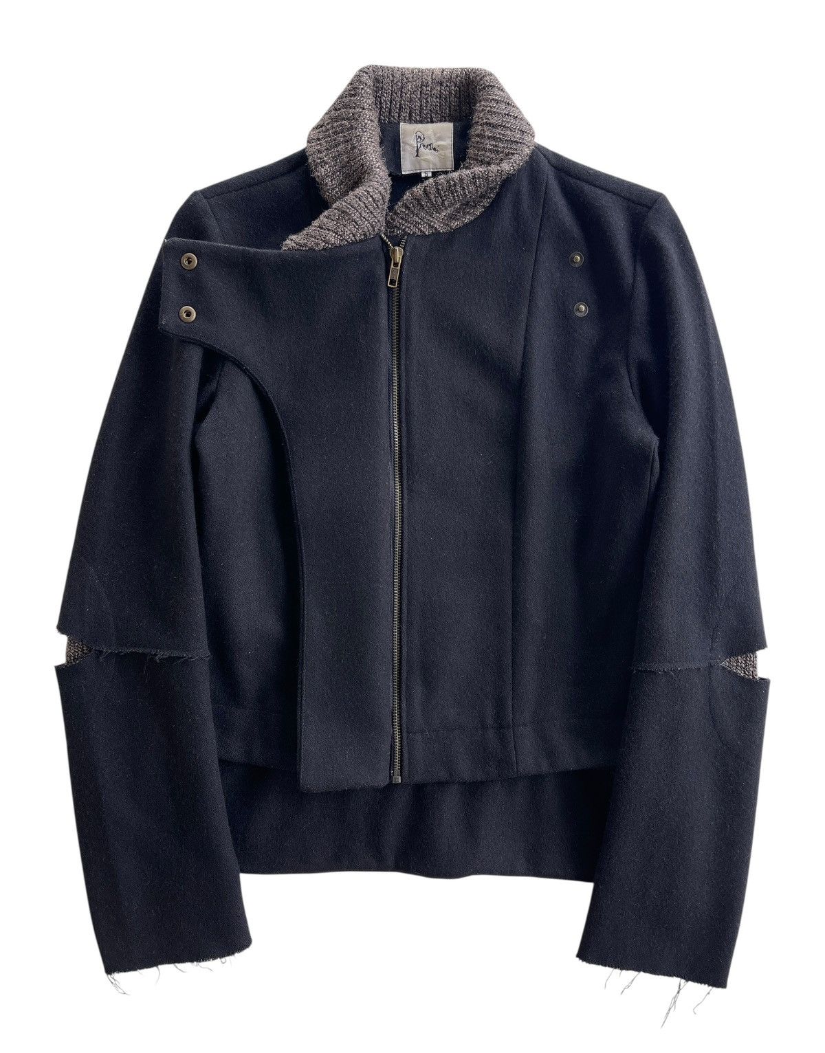 Preen by Thornton Bregrazzi Preen Wool Asymmetrical Reconstruct Jacket UK Size US S / EU 44-46 / 1 - 2 Thumbnail