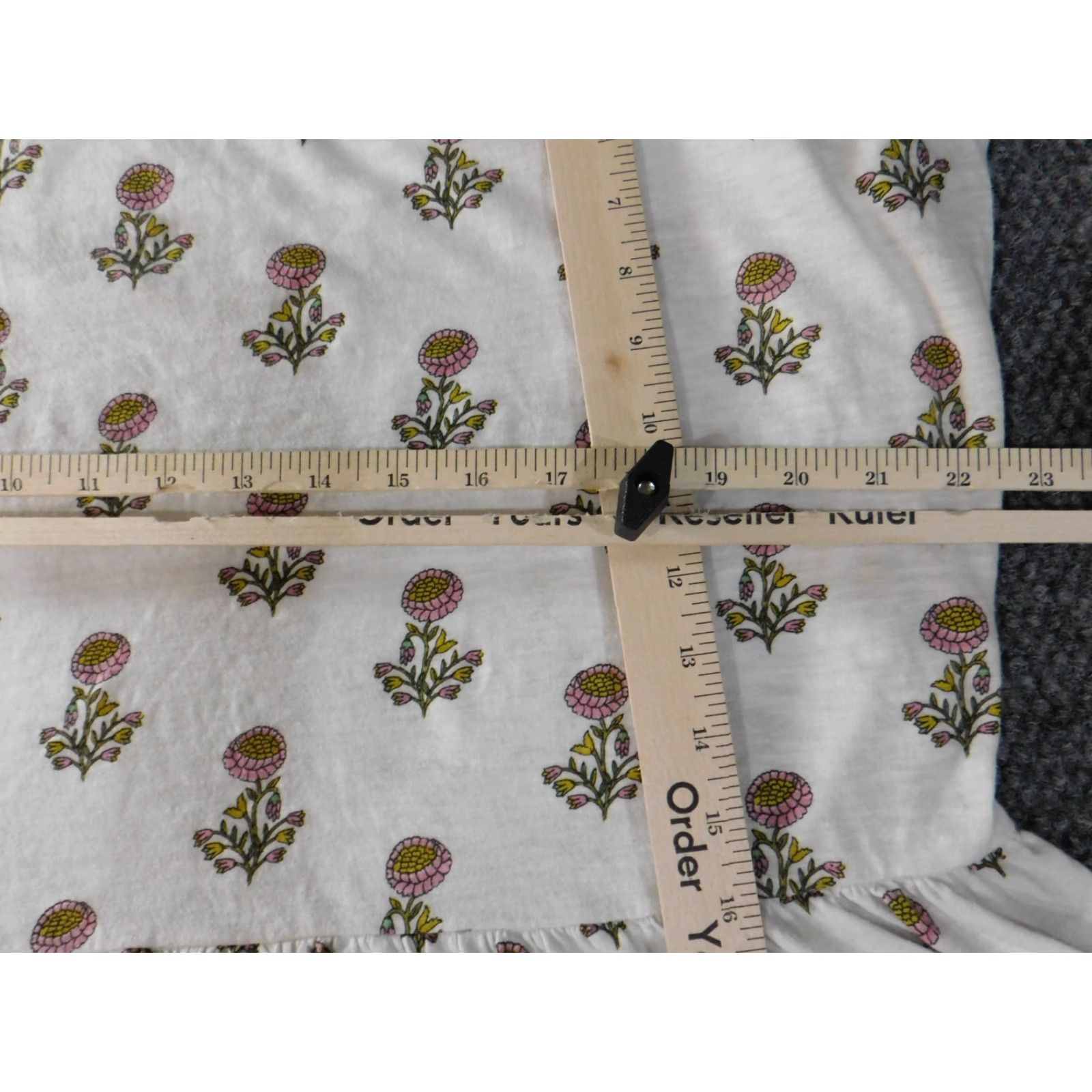 Ann Taylor Loft Ann Taylor Loft Blouse Sleeveless White Floral Round Neck Casual Stretch M Womens Size M / US 6-8 / IT 42-44 - 5 Thumbnail