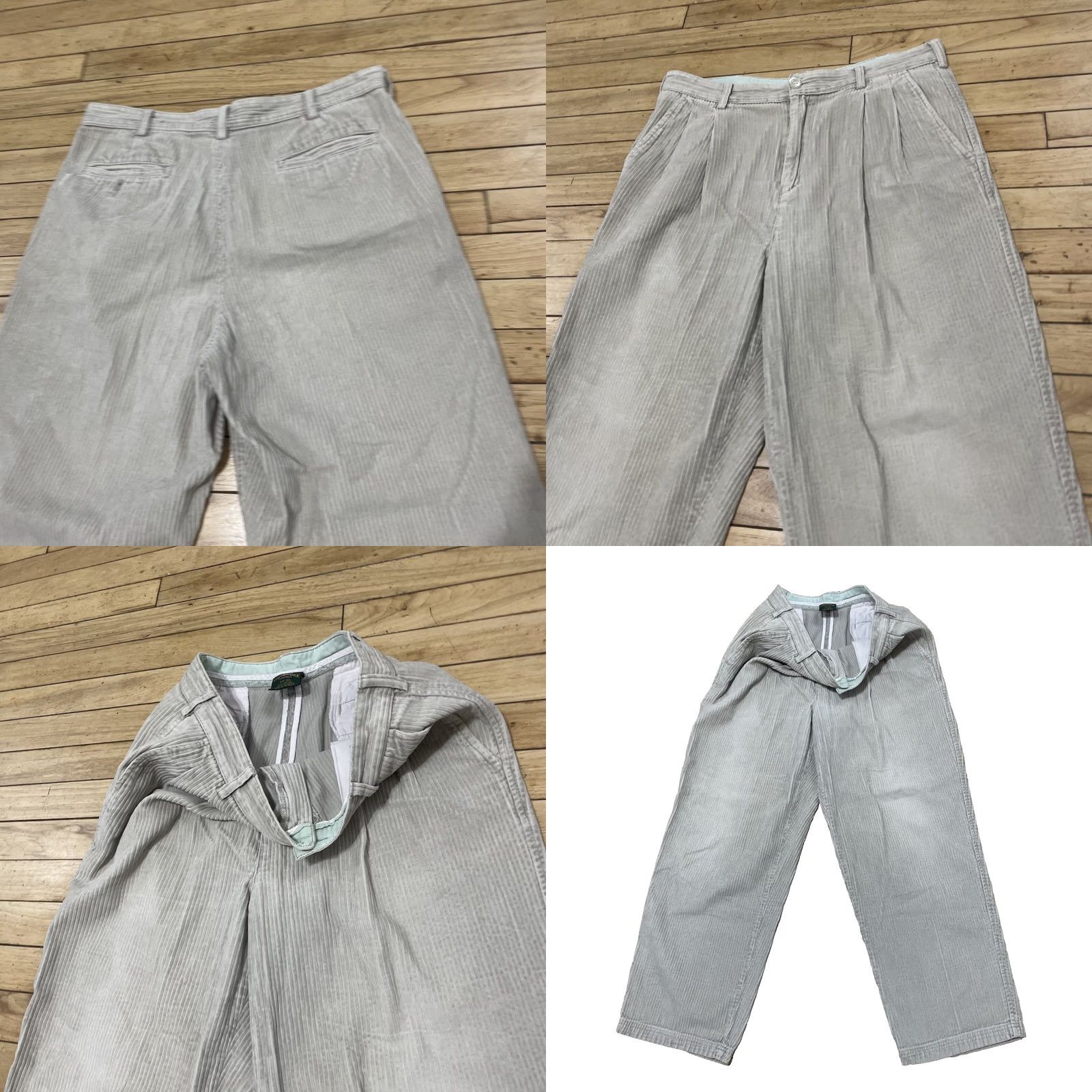 Vintage VINTAGE Cambridge Classics Men Corduroy Pants 34x28 Cream Grunge Y2K Straight Casual Autumn Winter 34 Mens Size US 34 / EU 50 - 9 Thumbnail