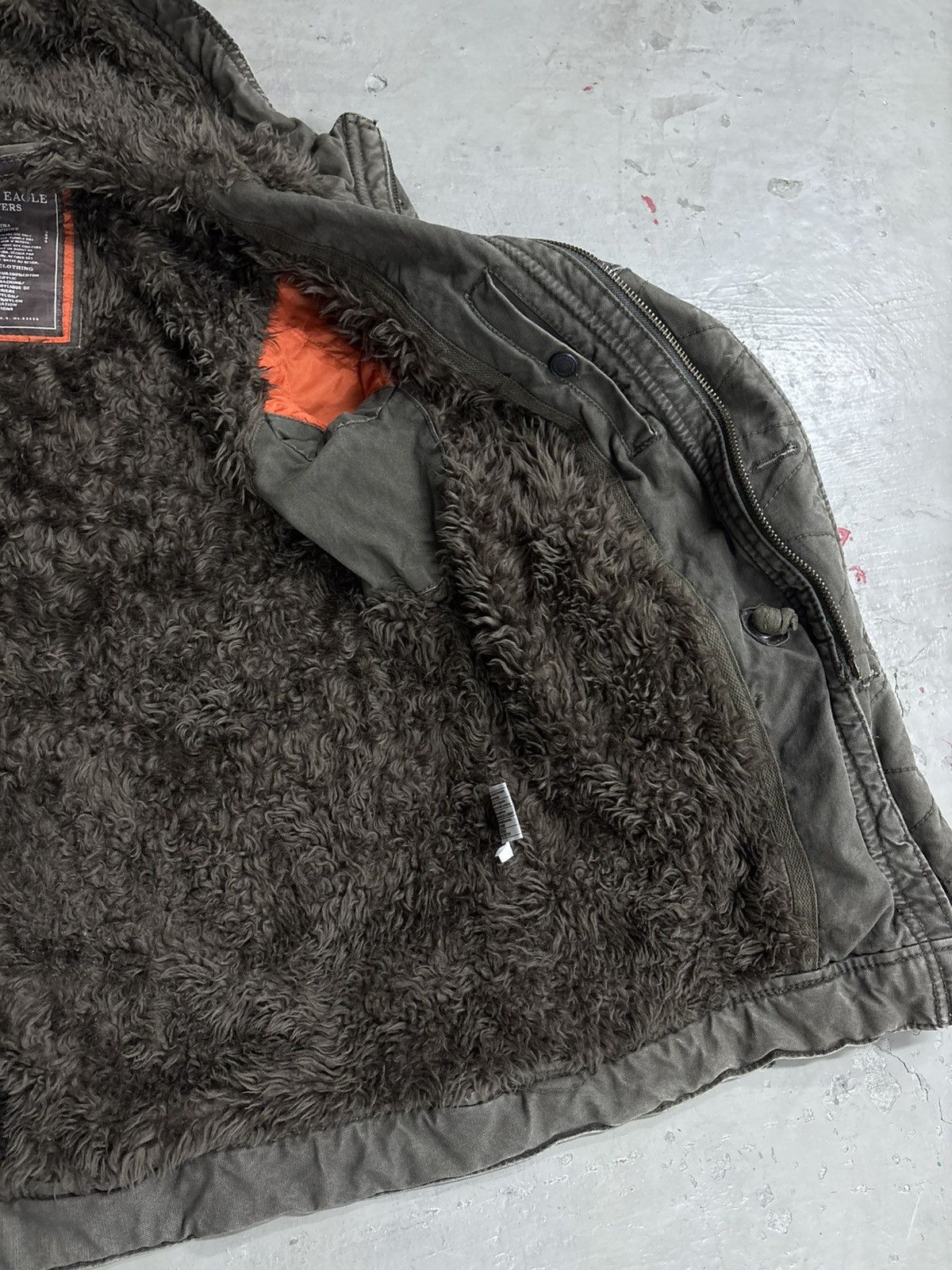 14th Addiction 💥MILITARY PARKA SHERPA LINEN HOODIE JACKET Size US S / EU 44-46 / 1 - 19 Thumbnail