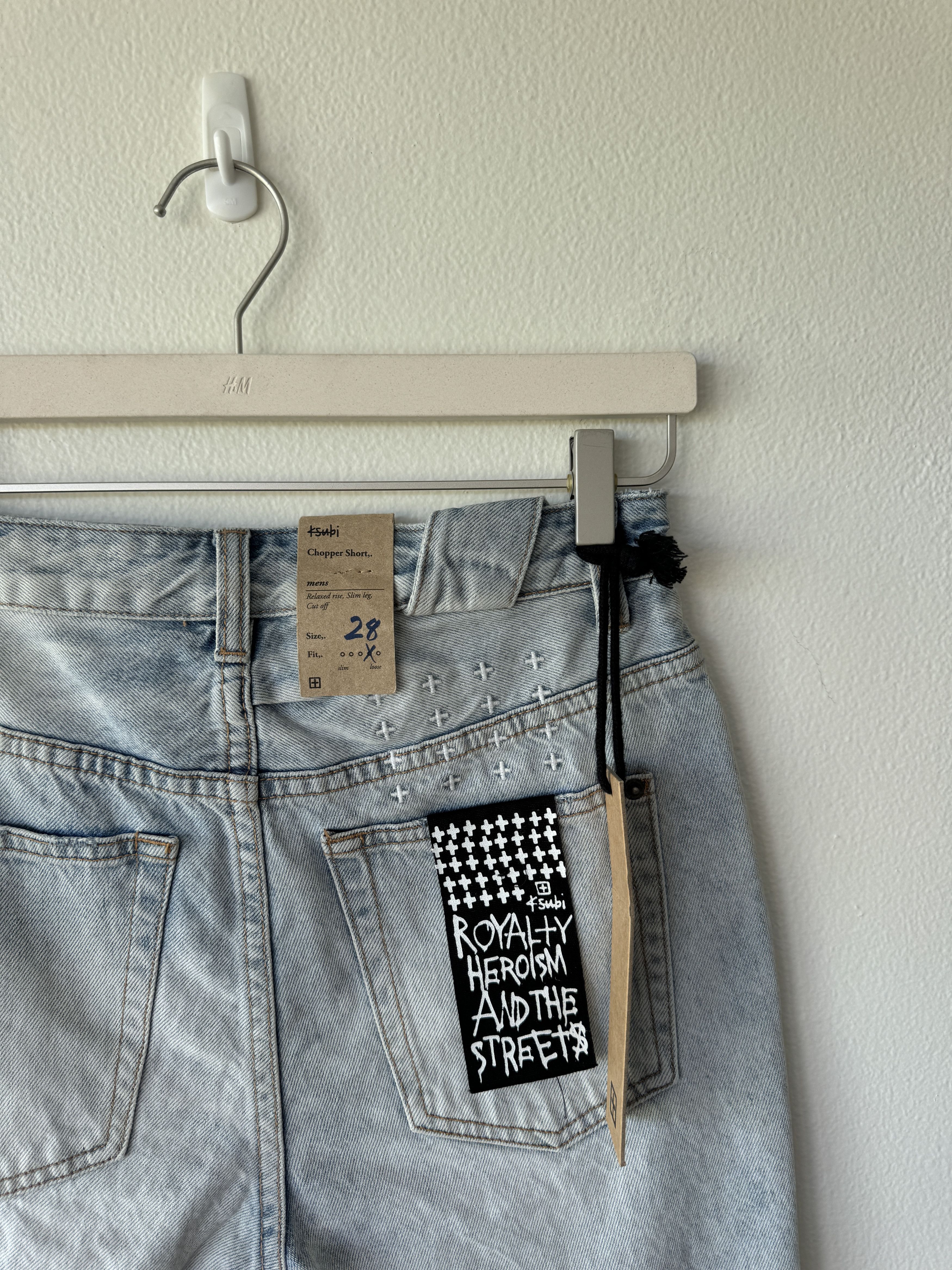 Ksubi denim chopper Short 28 karma trashed light blue slim fit Size US 28 / EU 44 - 5 Thumbnail