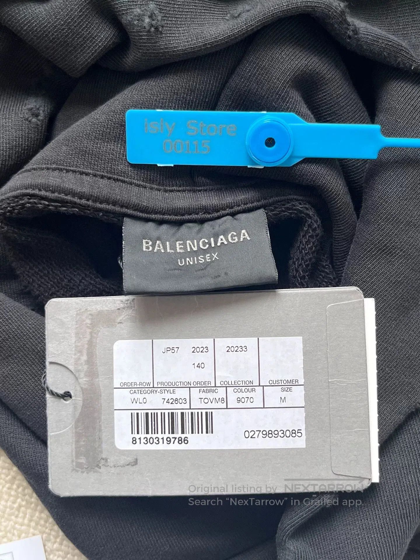 Balenciaga balenciaga black logo embroidered long sleeve hoodie. Size US M / EU 48-50 / 2 - 5 Thumbnail