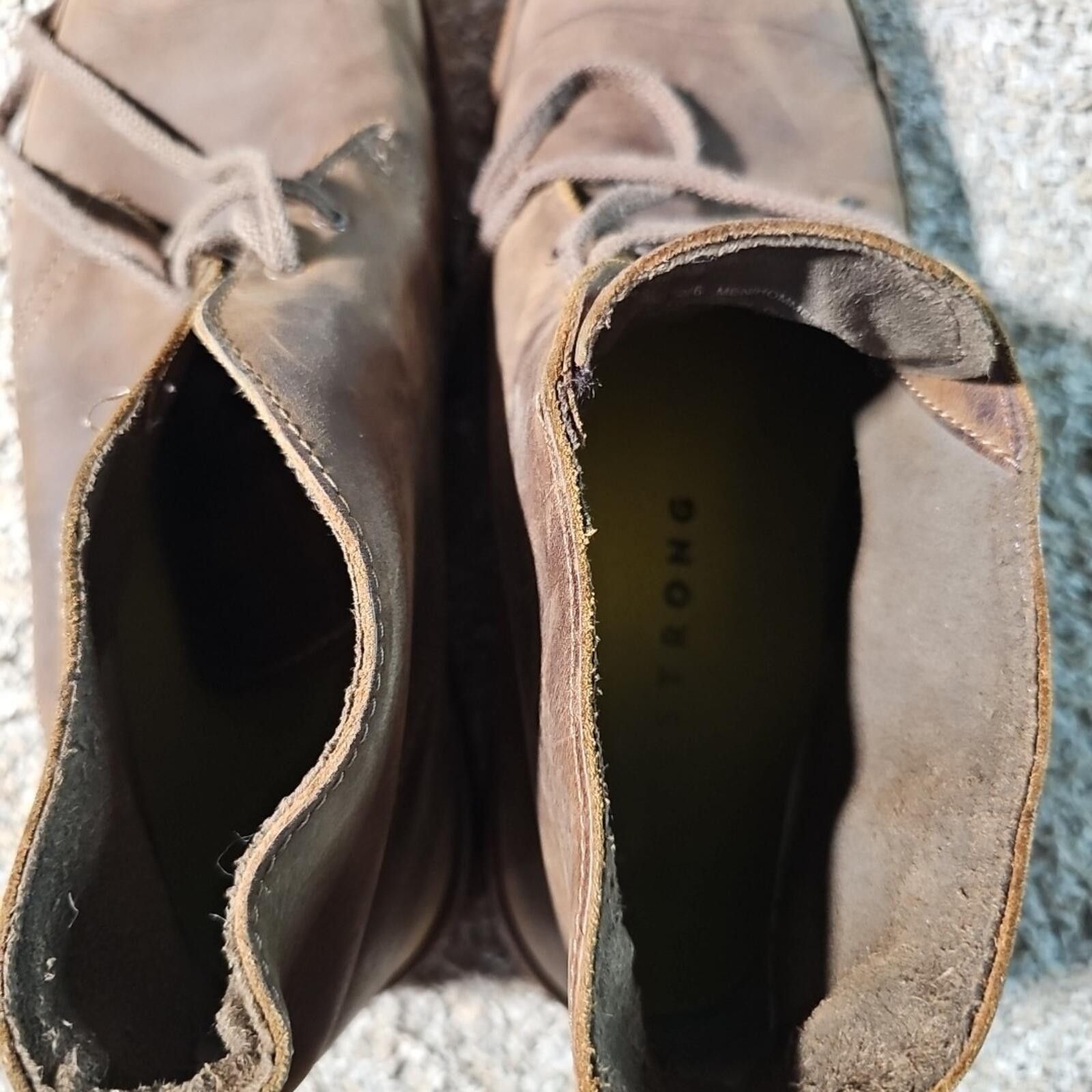 Clarks Clark's Mens 11M Leather Chukka Boots Size US 11 / EU 44 - 8 Thumbnail
