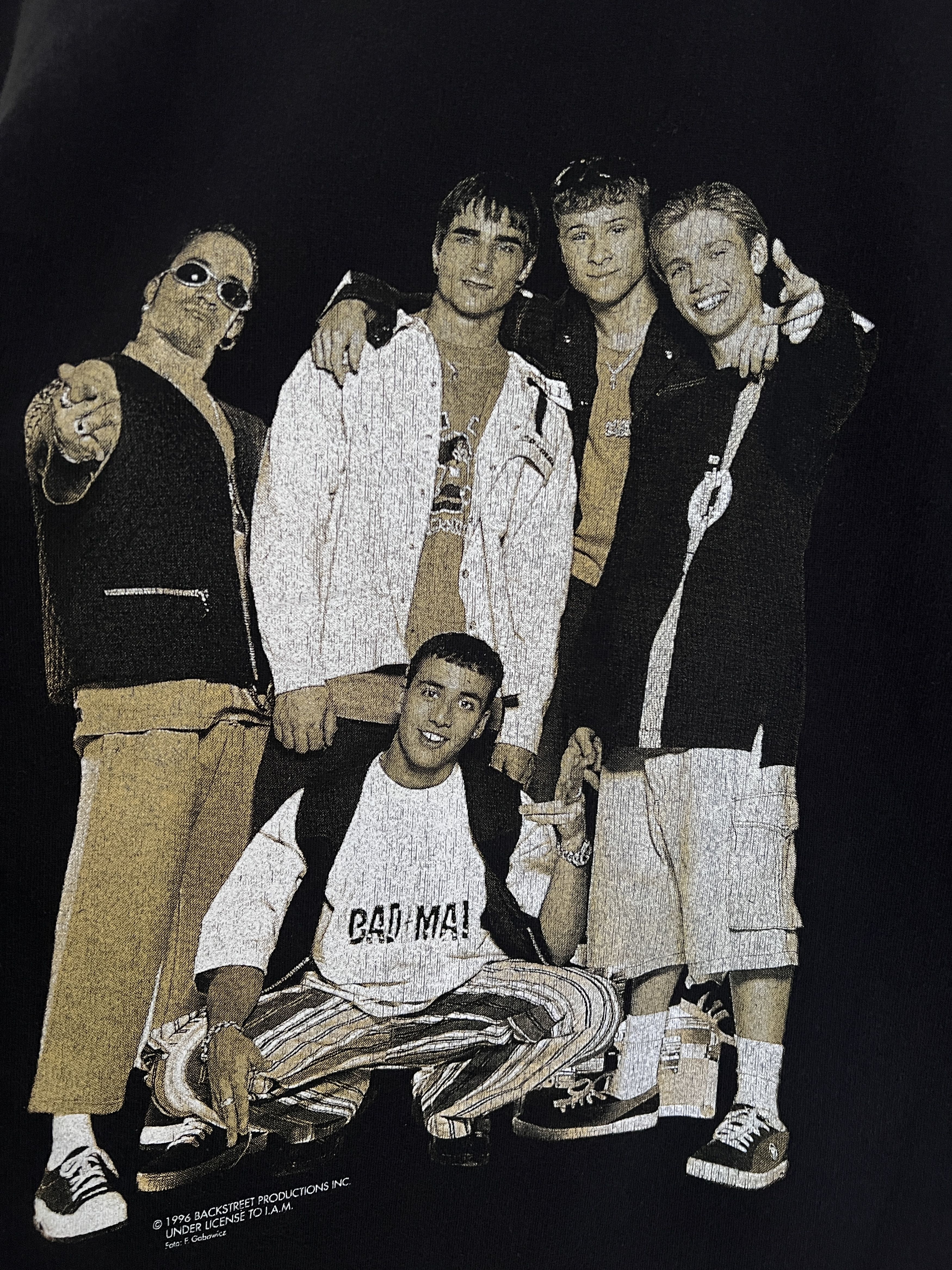 Rare 1996 Backstreet Boys sweatshirt concert tour jersey pop