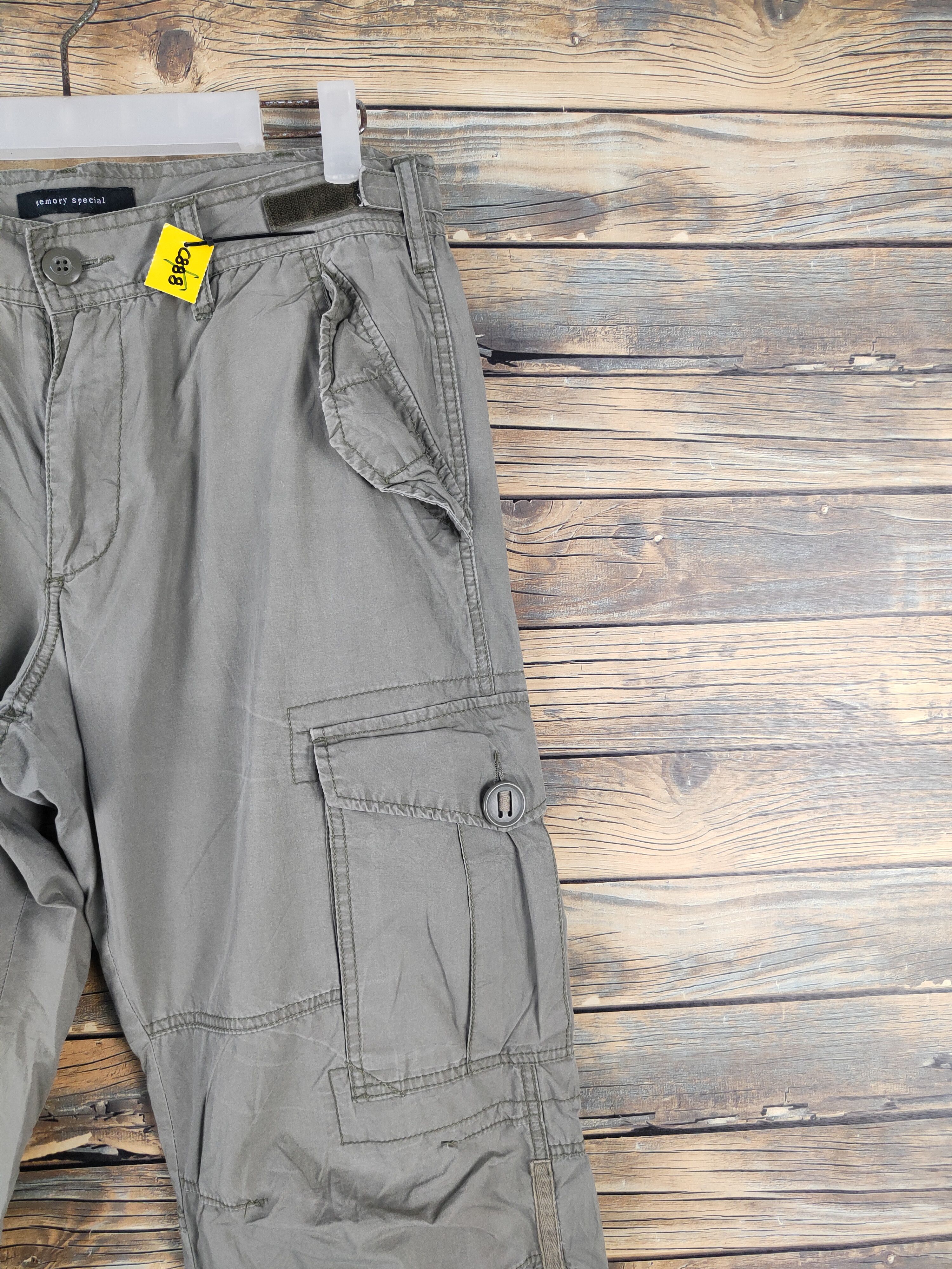 Japanese Brand Memory Special Olive Multipocket Tactical Cargo Pants #W2093 Size US 31 - 5 Thumbnail