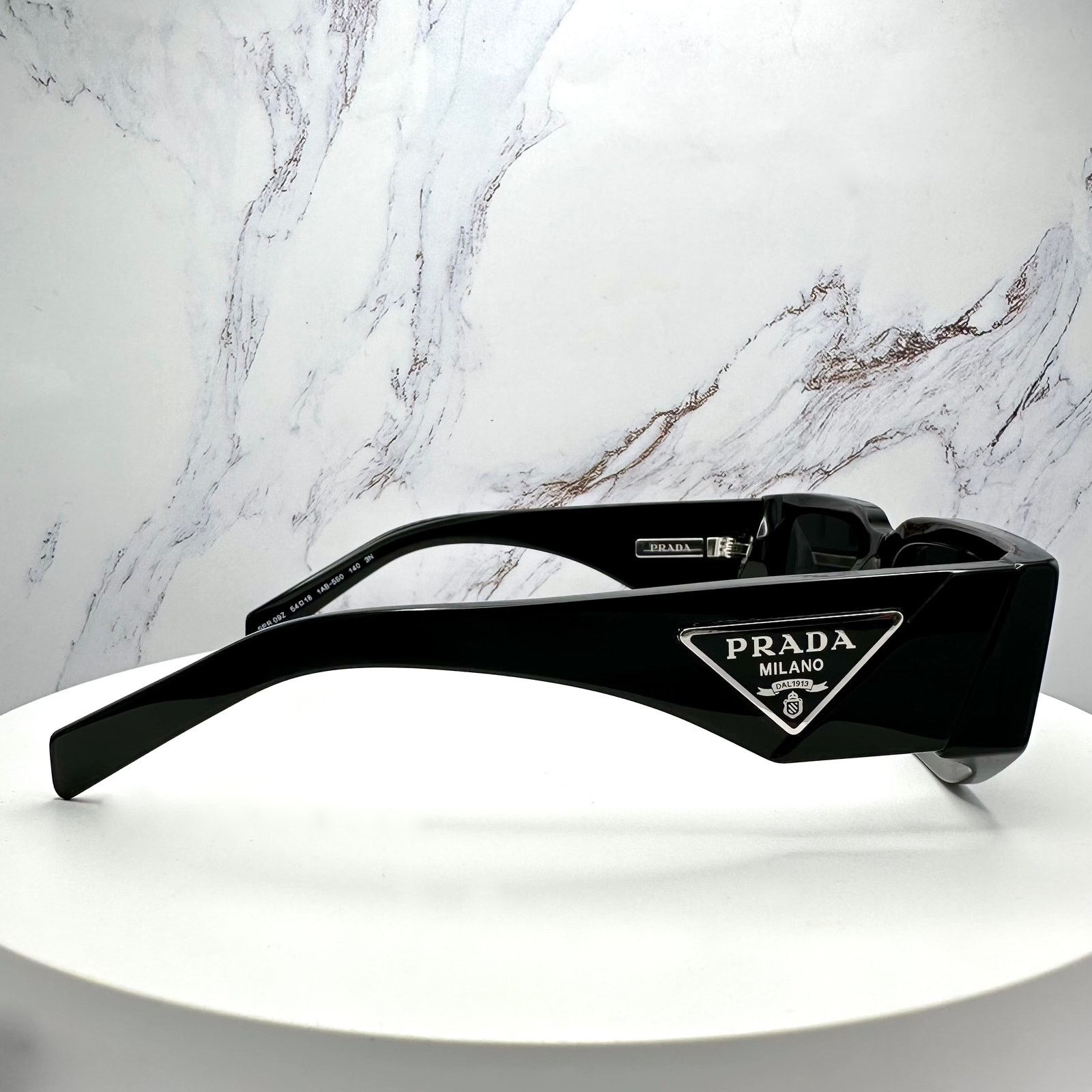 Prada NEW PRADA Sunglasses Black Square Size ONE SIZE - 5 Thumbnail