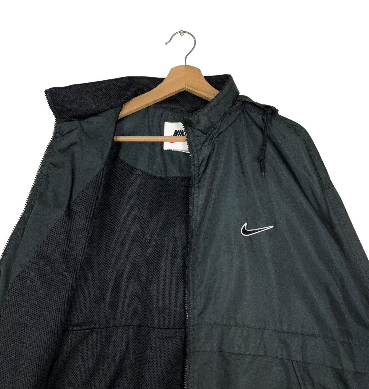 Nike 🔥VINTAGE ANORAK JACKET PULL OVER NIKE BIG SWOOSH Size US XL / EU 56 / 4 - 13 Thumbnail