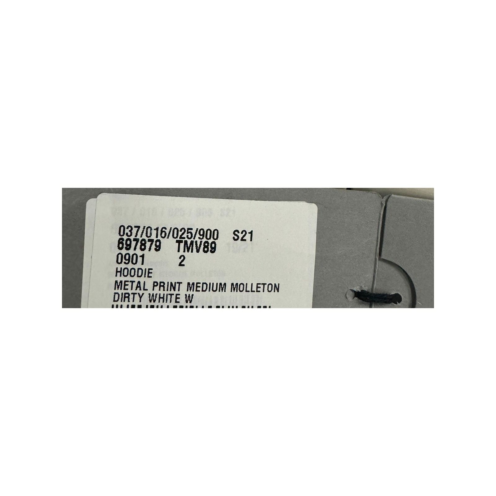 Balenciaga o1rshd1 Logo Printed Hoodie in Dirty White Size US M / EU 48-50 / 2 - 20 Thumbnail