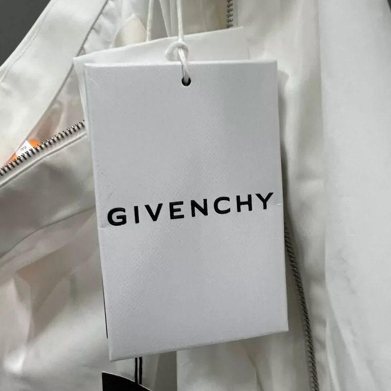 Givenchy Givenchy Size39 White Zip Up Poplin Long Sleeve Shirt Size US M / EU 48-50 / 2 - 5 Thumbnail