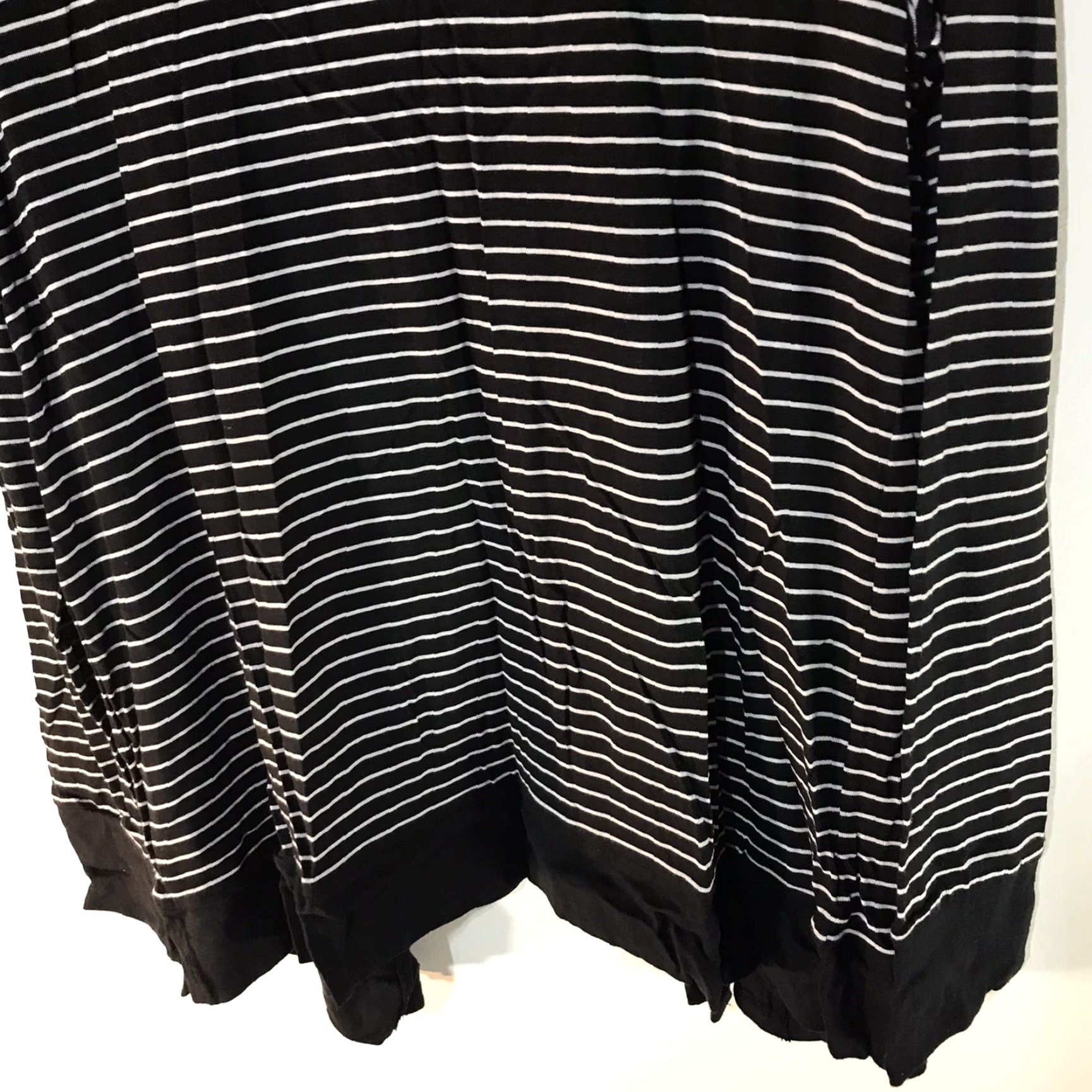 Vintage Kim Rogers Black/White Striped Open Front Soft Knit Cardigan Womens Size XL New Size XL / US 12-14 / IT 48-50 - 7 Thumbnail