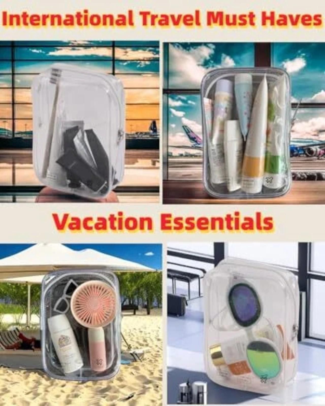 Other 4 Pack TSA Approved Clear Toiletry Bags Size ONE SIZE - 3 Thumbnail