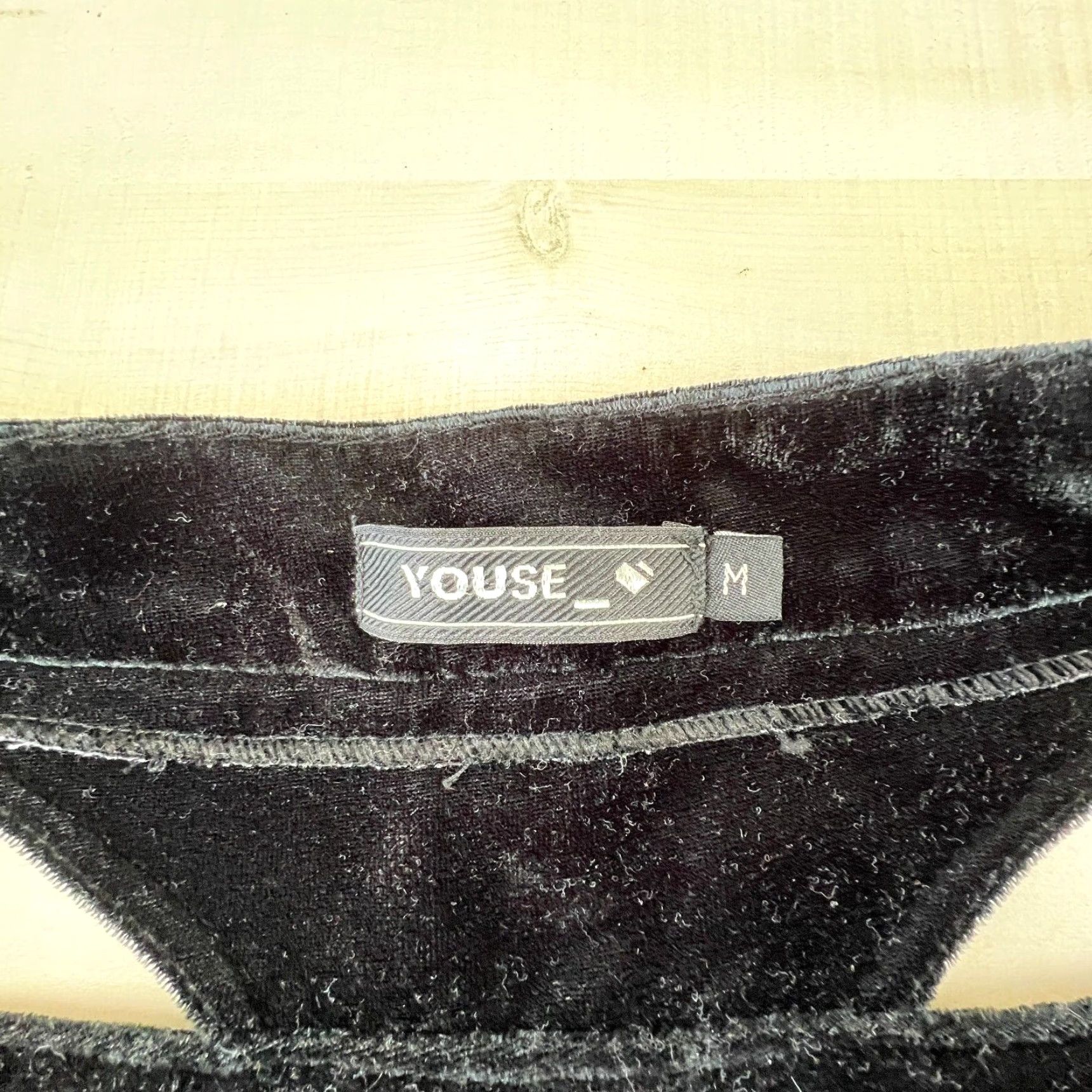 Velvet Youse Womens Velvet Pants Medium Black Straight Leg Size 32" / US 10 / IT 46 - 4 Thumbnail
