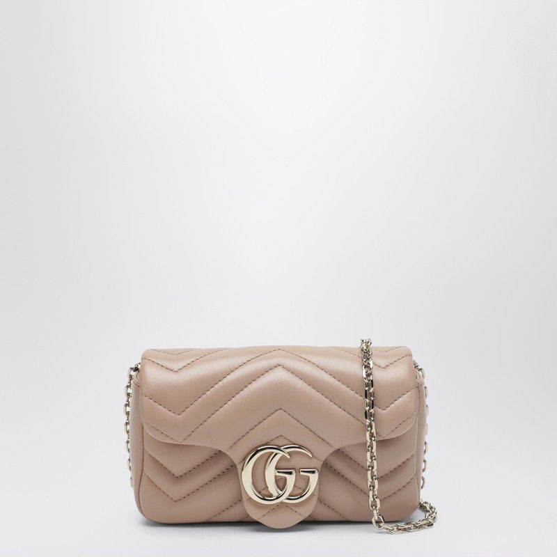 Gucci Gucci Mini Gg Marmont Shoulder Bag In Pale Pink Size ONE SIZE - 1 Thumbnail