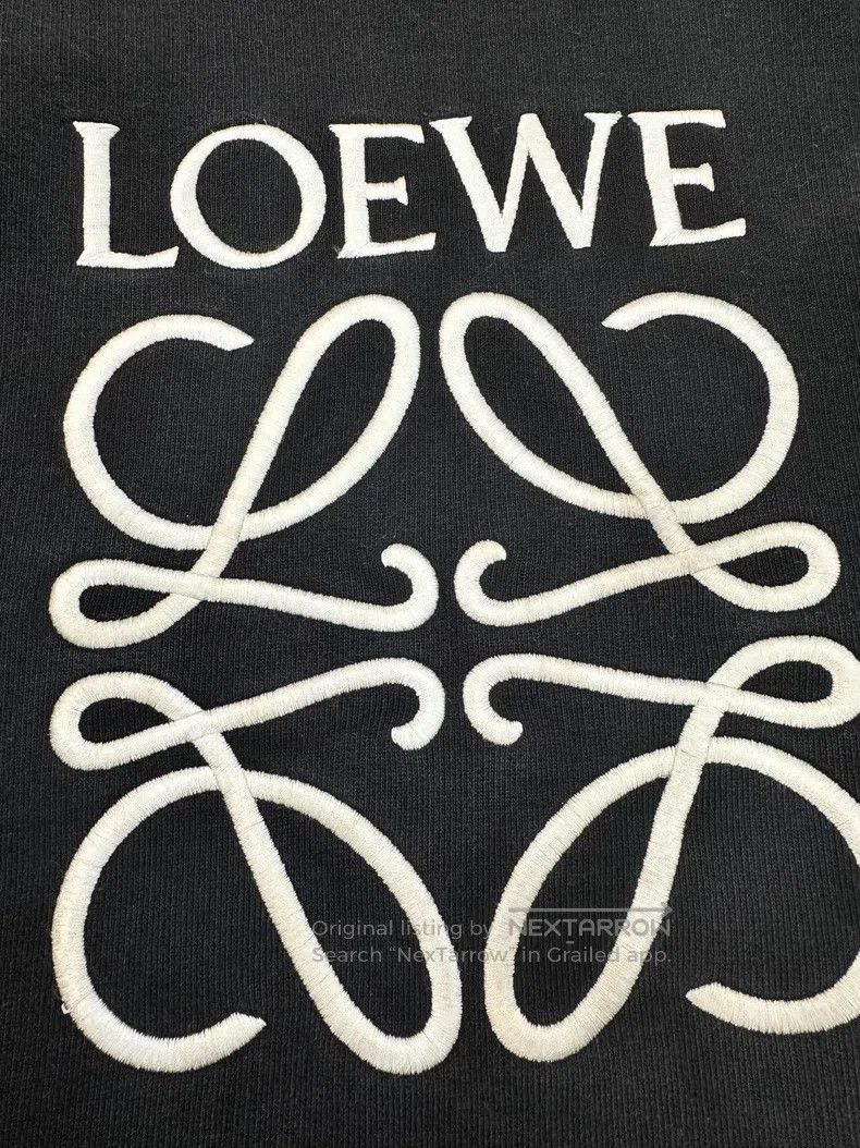 Loewe Loewe Embroidered Logo Round Neck Sweatshirt Size M / US 6-8 / IT 42-44 - 4 Thumbnail
