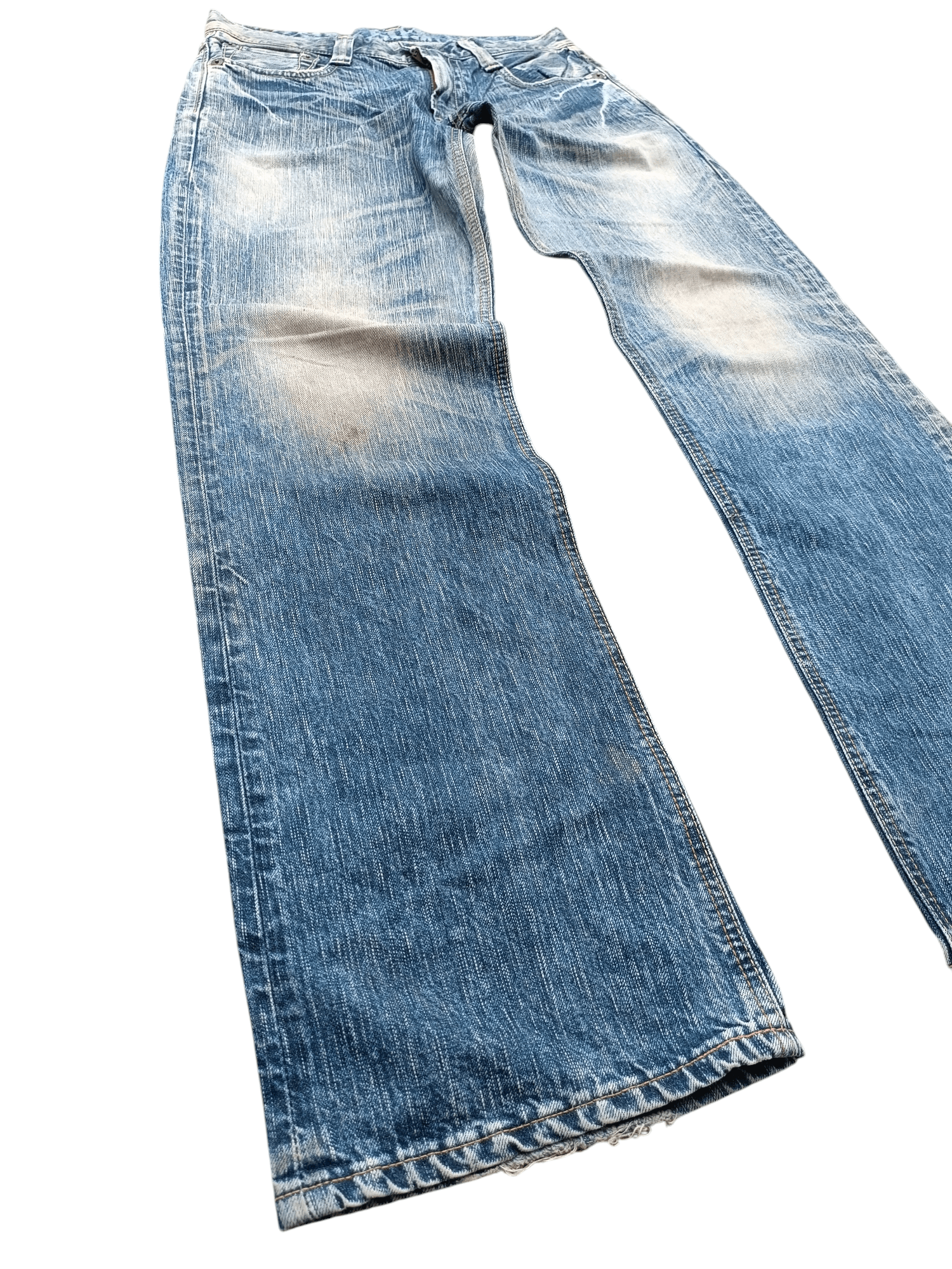 Edwin × Japanese Brand Edwin 503 Blue Trip Slim Washed Blue Whisker Denim Size US 32 / EU 48 - 8 Thumbnail