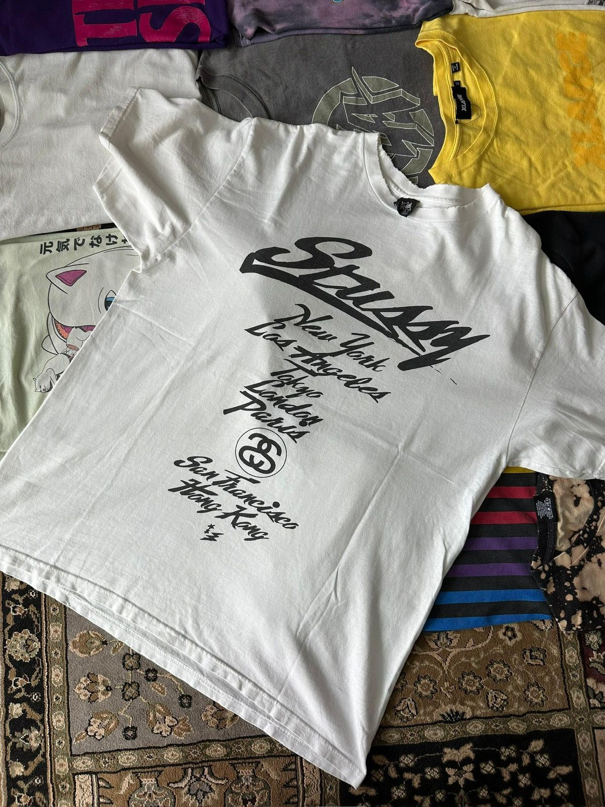 Stussy × Wtaps Stussy x Wtaps World Tour Tee Size US L / EU 52-54 / 3 - 1 Thumbnail