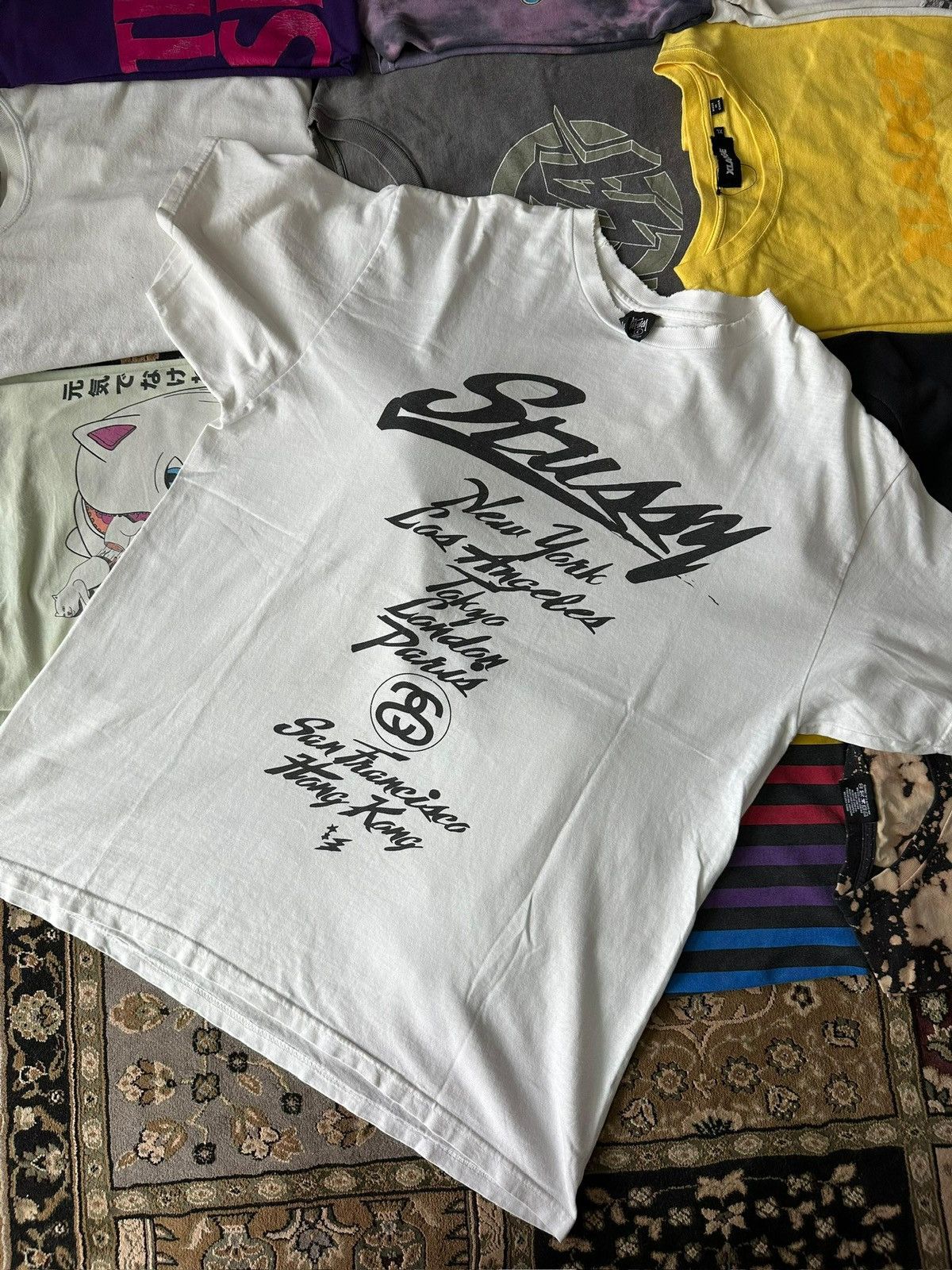 Stussy × Wtaps Stussy x Wtaps World Tour Tee | Grailed