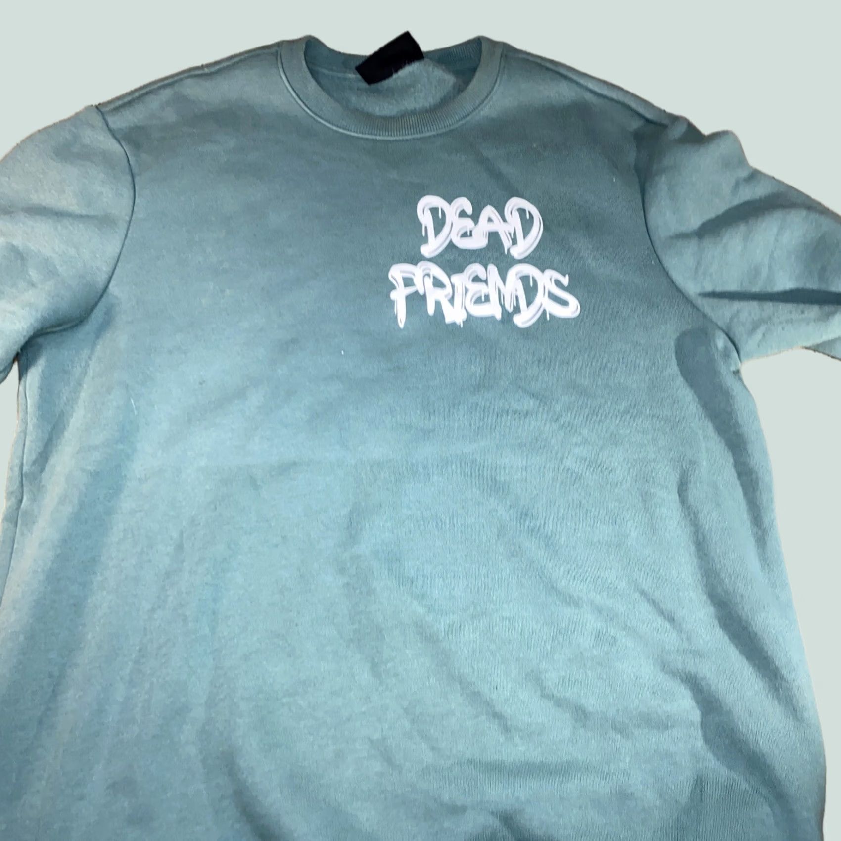 H&M H&M Sweater Men Teal Dead Friends Size S Pullover Small Blue Size US S / EU 44-46 / 1 - 1 Thumbnail