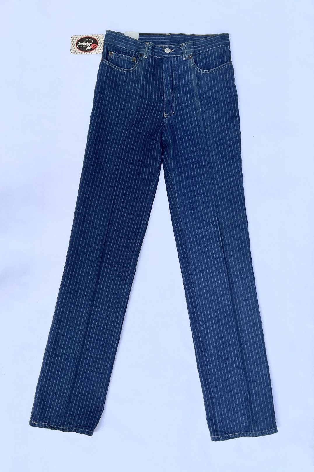 Vintage Vintage Jézékiel striped jeans Size 26" / US 2 / IT 38 - 1 Thumbnail