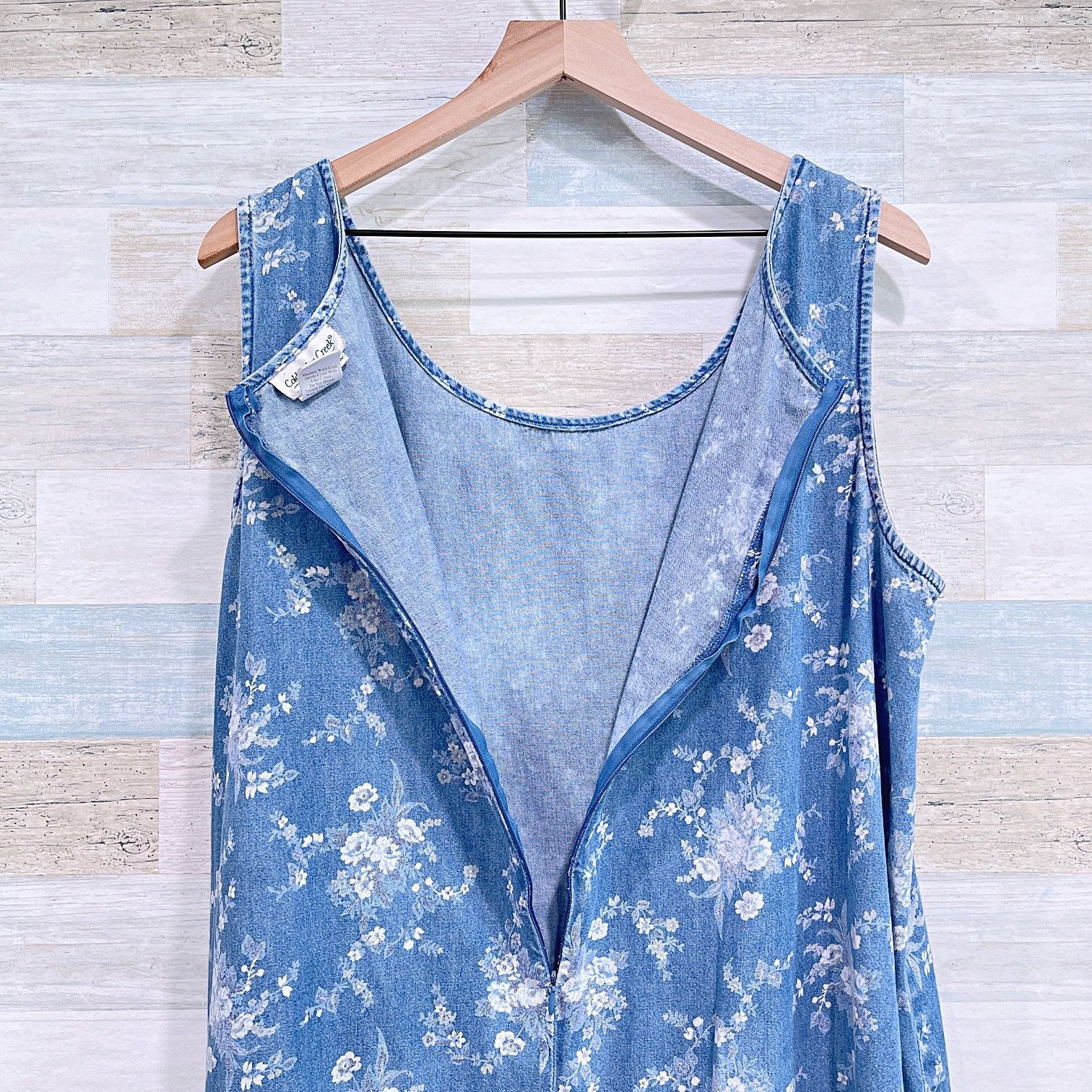 Other COLDWATER CREEK Vintage 90s Teacher Denim Dress Womens 20W Size XXL / US 16-18 / IT 52-54 - 6 Thumbnail