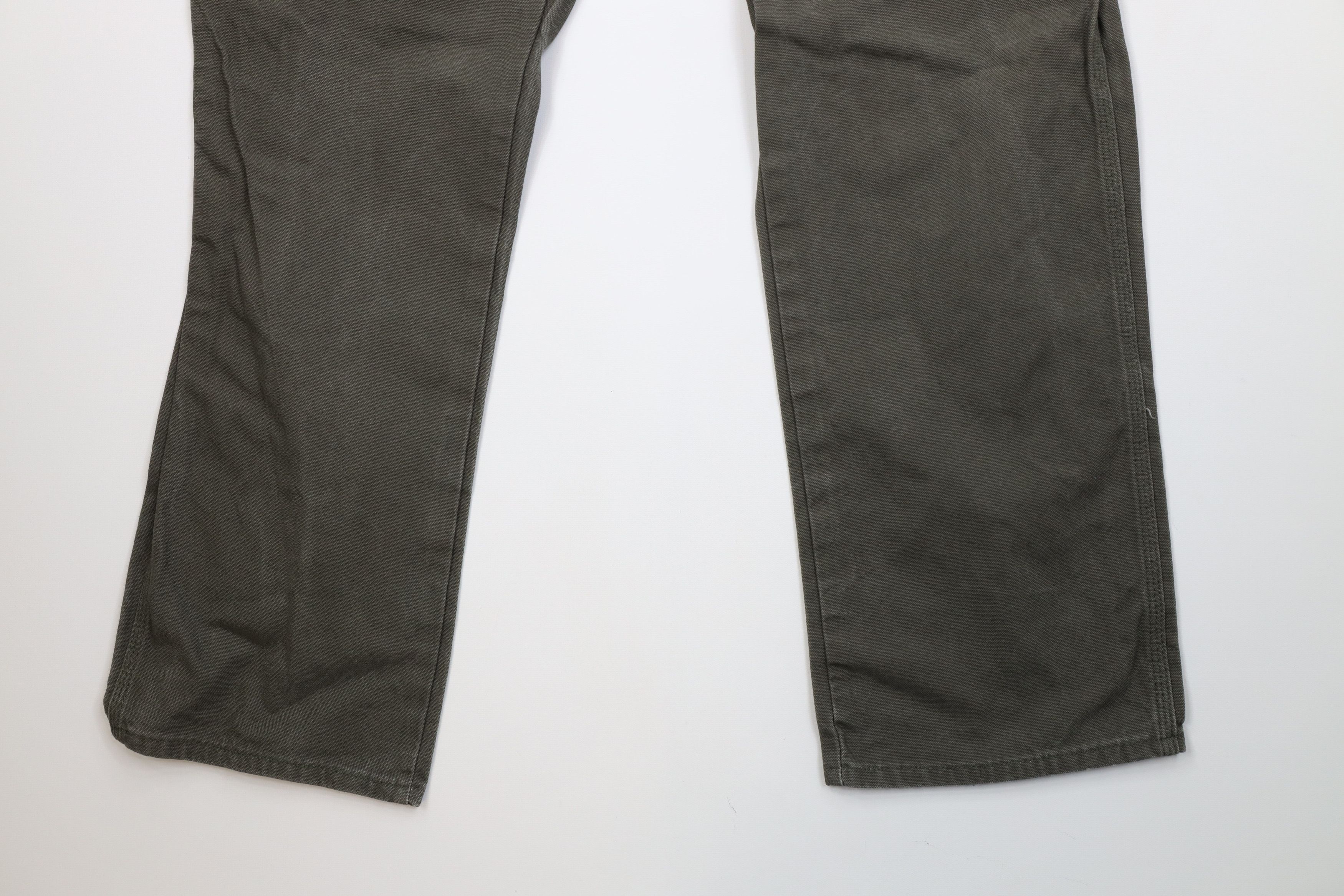 Dickies Vintage Y2K Dickies Wide Leg Canvas Dungaree Pants Green Size US 38 / EU 54 - 4 Thumbnail