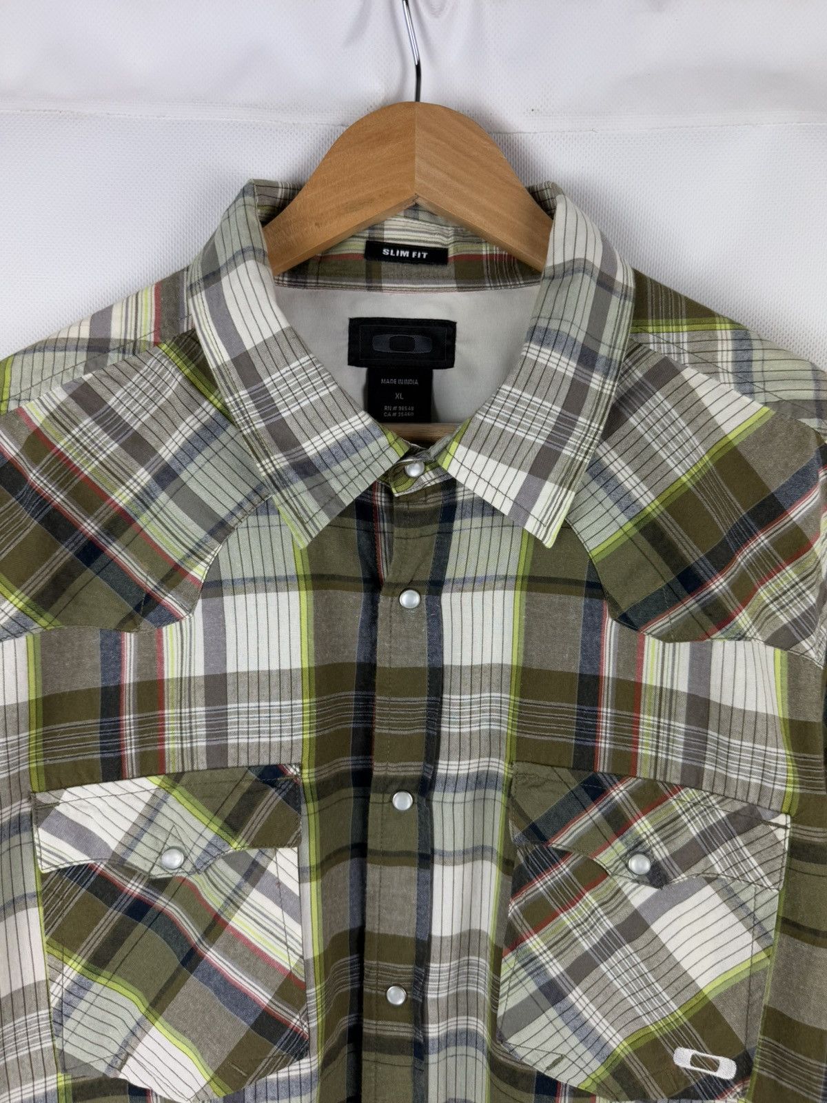 Oakley Oakley Short Sleeve Checked Plaid Outdoor Western Shirt Size US XL / EU 56 / 4 - 8 Thumbnail