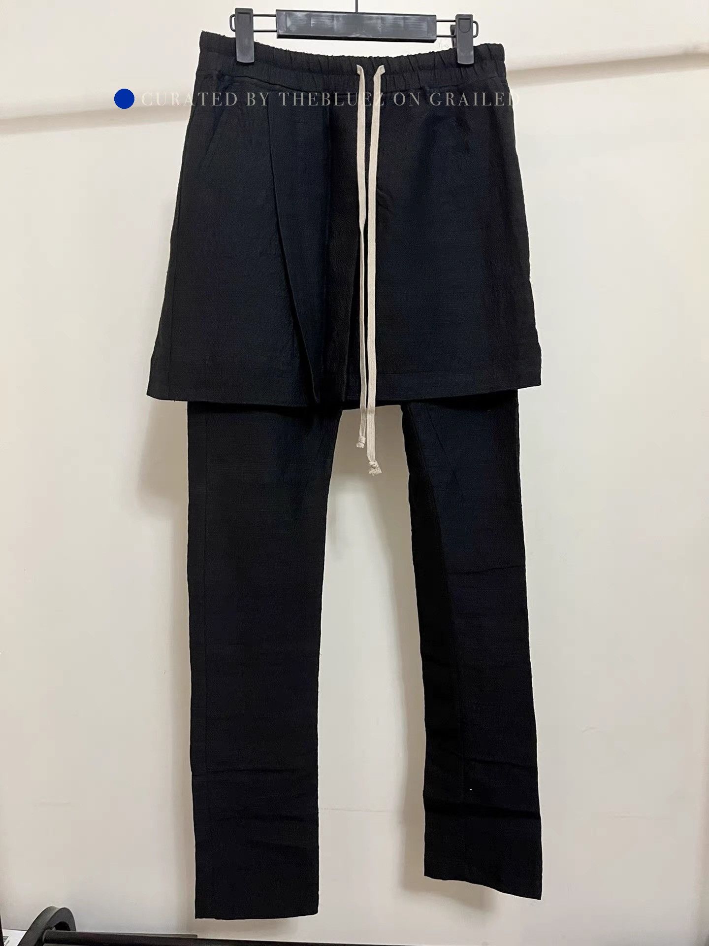Rick Owens Elegant Black Silk Skirted Pants Size US 30 / EU 46 - 1 Preview