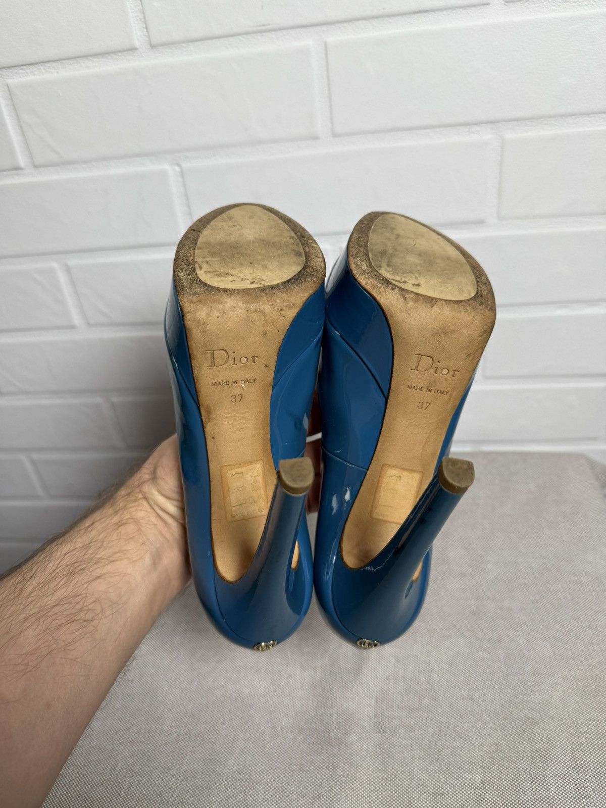 Dior Christian Dior Heels Shoes Patent Leather Size 37 STAINS Size US 7 / IT 37 - 8 Thumbnail