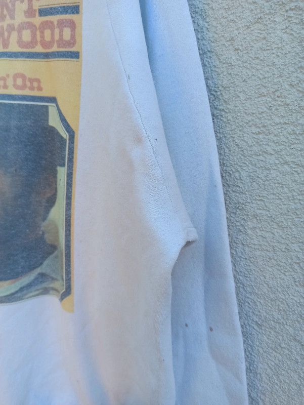 Vintage 1980s thrashed Clint Eastwood movin' on Raglan crewneck Size US L / EU 52-54 / 3 - 4 Thumbnail