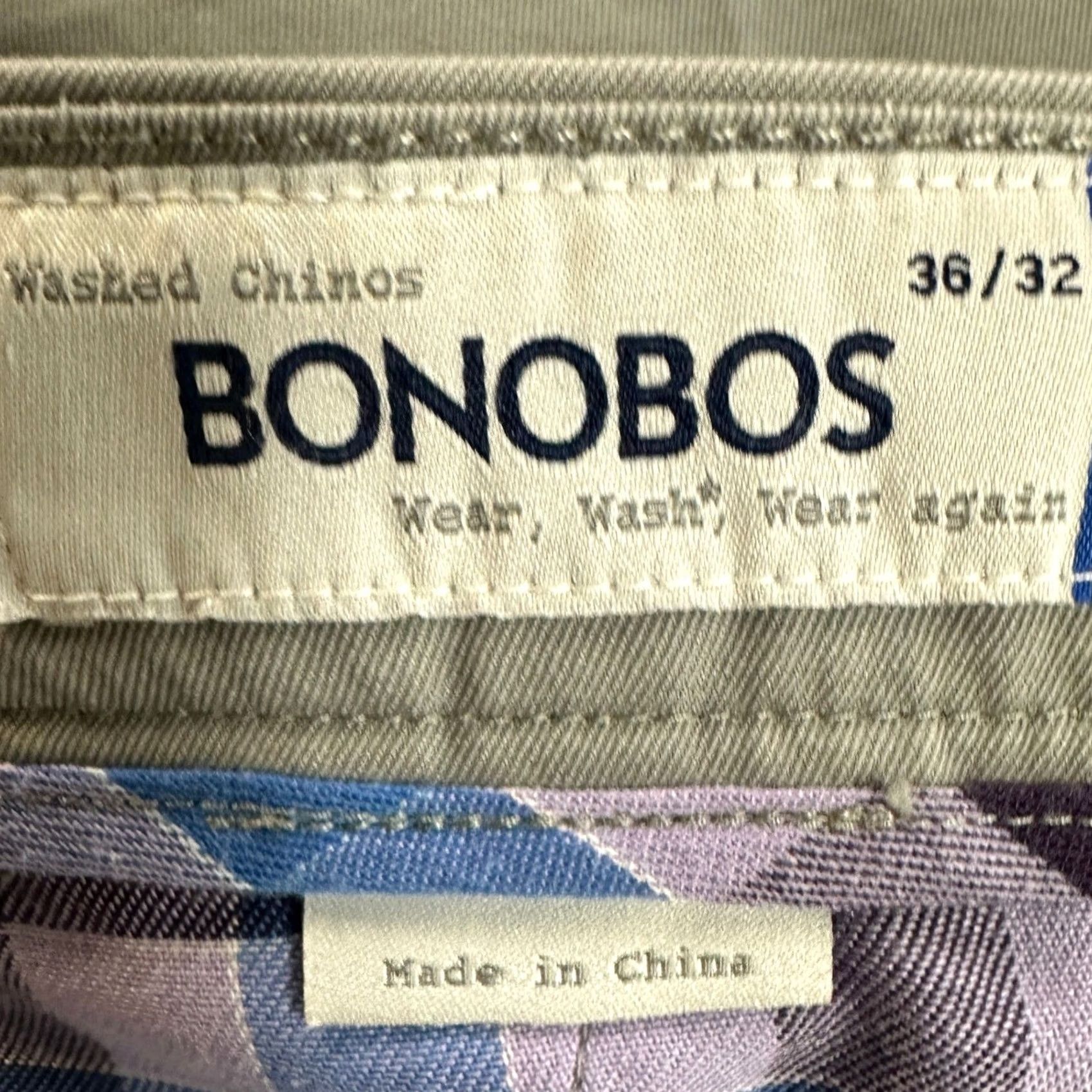Bonobos Bonobos Chinos Pants Mens 36x32 Gray Straight Fit Pocket Cotton EUC Size US 36 / EU 52 - 4 Thumbnail