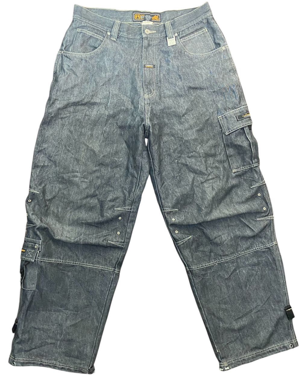 Other Freaky massive distressed denim baggy cargo pants Size US 36 / EU 52 - 1 Thumbnail